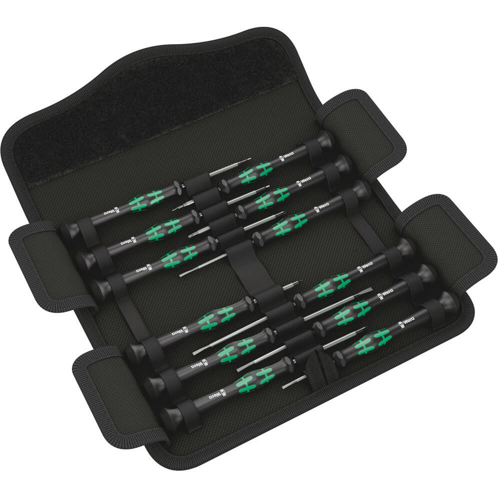 Photo of Wera 12 Piece Kraftform Micro Precision Screwdriver Set