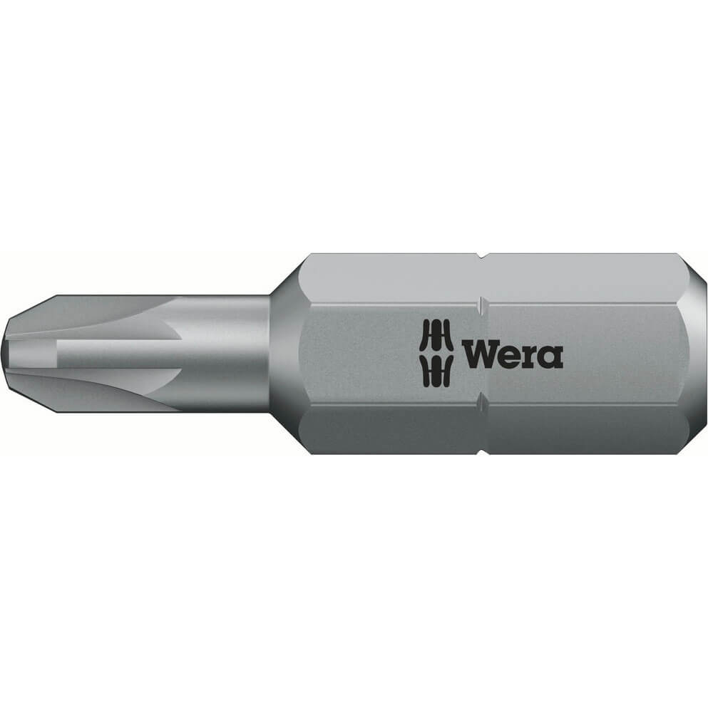 Photo of Wera 855/1 Rz Extra Tough Reduced Shank Pozi Screwdriver Bits Pz1 25mm Pack Of 1