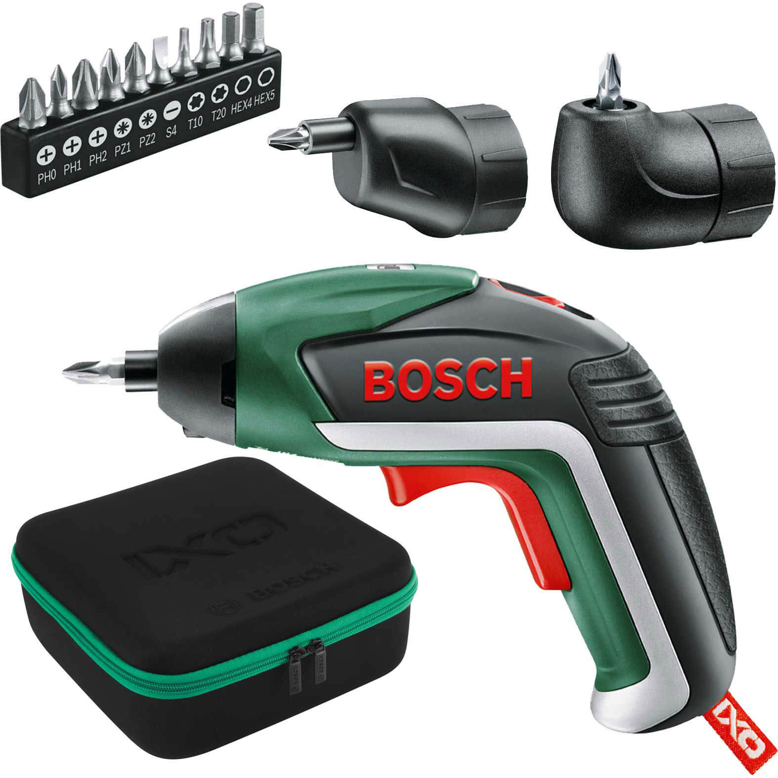 Photo of Bosch Ixo V 3.6v Cordless Screwdriver And Offset Angle Adaptor 1 X 1.5ah Integrated Li-ion Charger Case