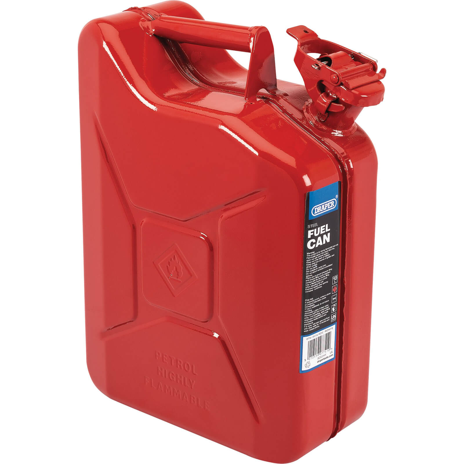 Photo of Draper Steel Jerry Can 10l Red