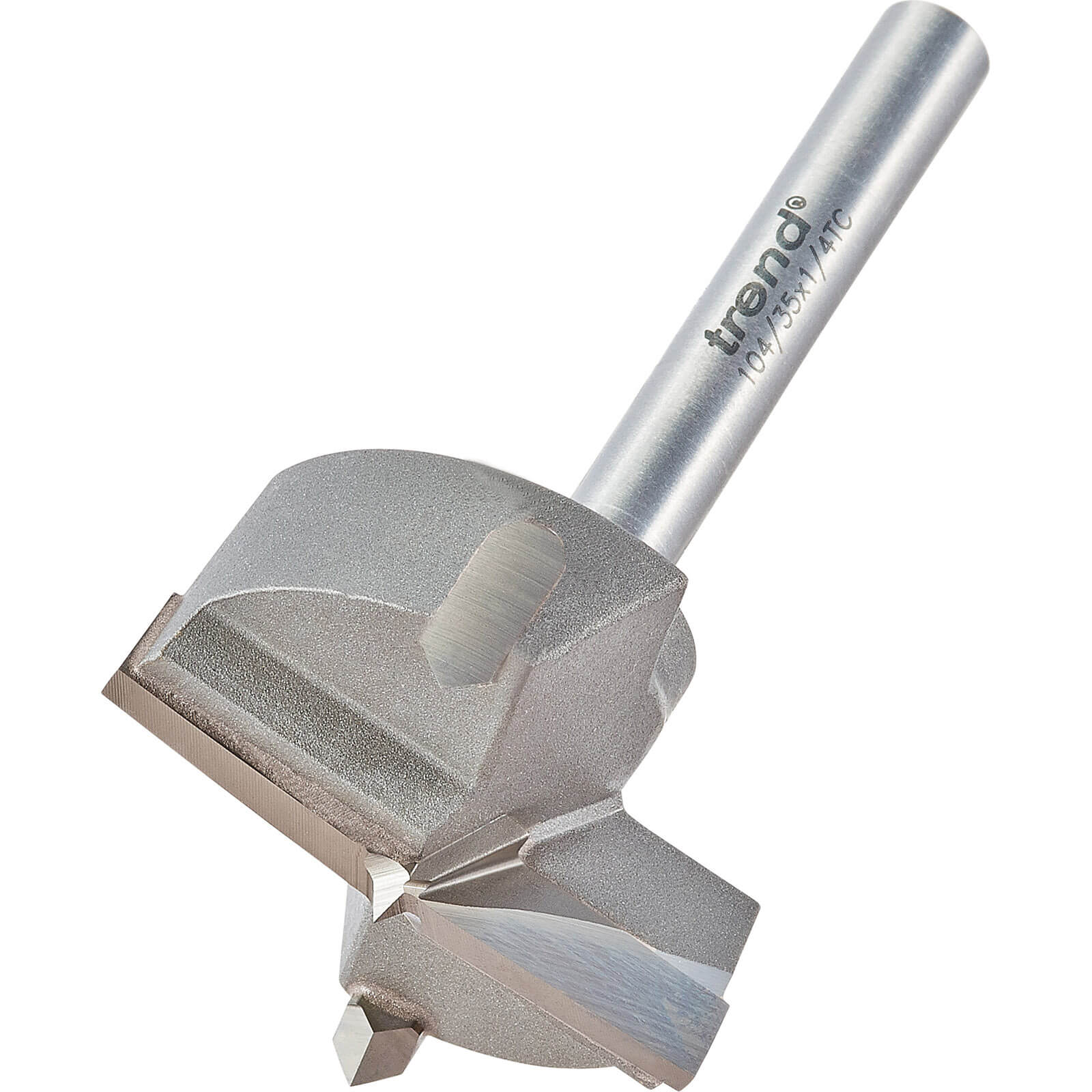 Photo of Trend Tct Hinge Sinking Router Bit 35mm 1/4