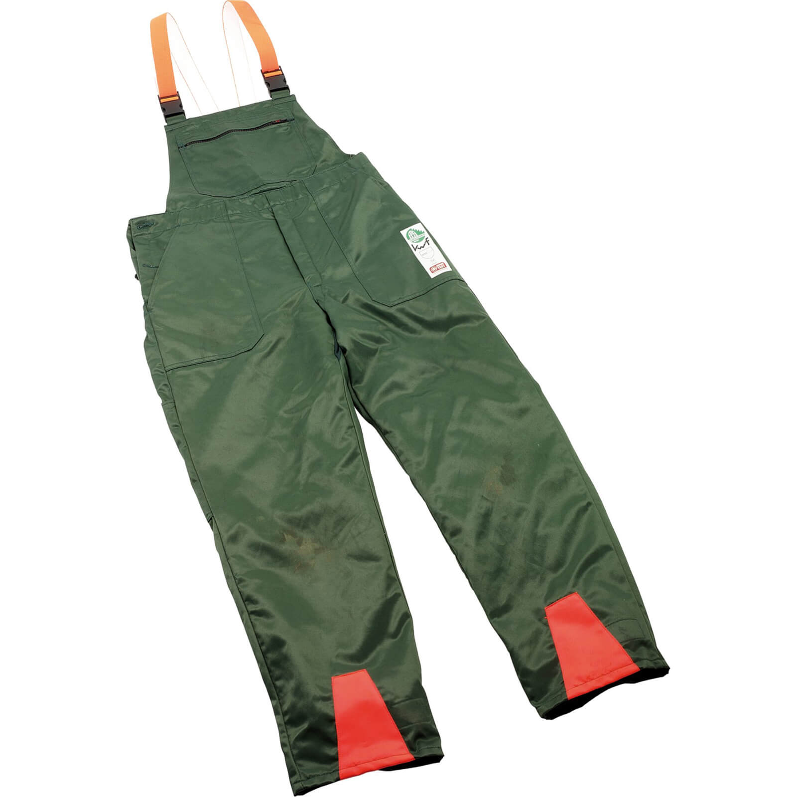 Photo of Draper Expert Chainsaw Trousers Green / Orange M
