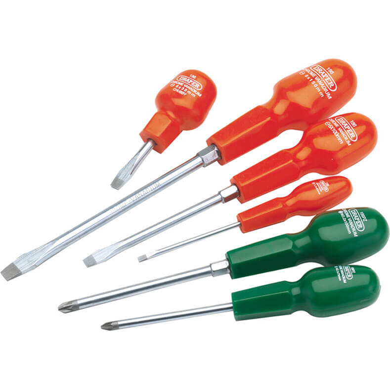 Photo of Draper 6 Piece Cabinet Pattern Screwdriver Set