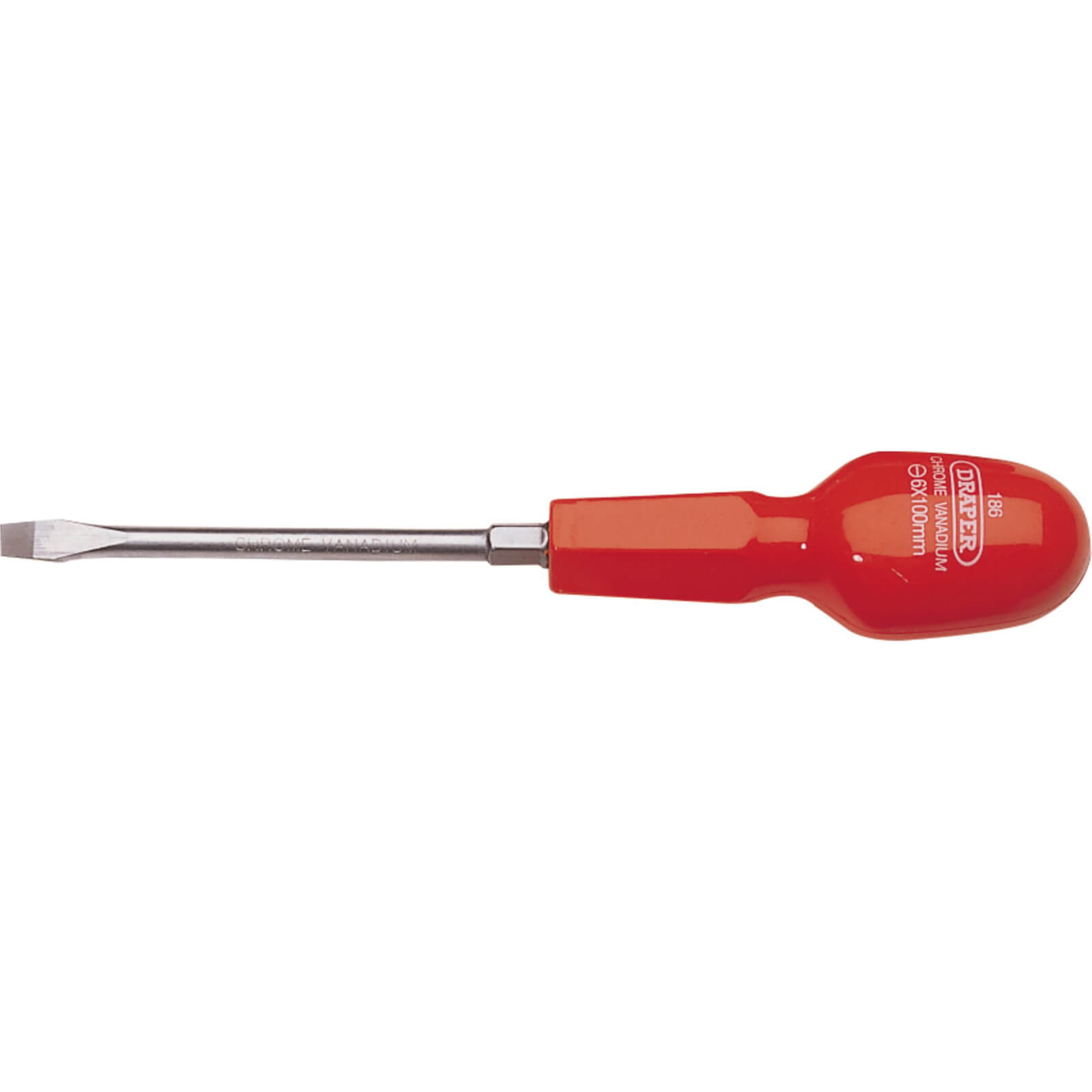 Photo of Draper Cabinet Pattern Flared Slotted Screwdriver 6mm 100mm