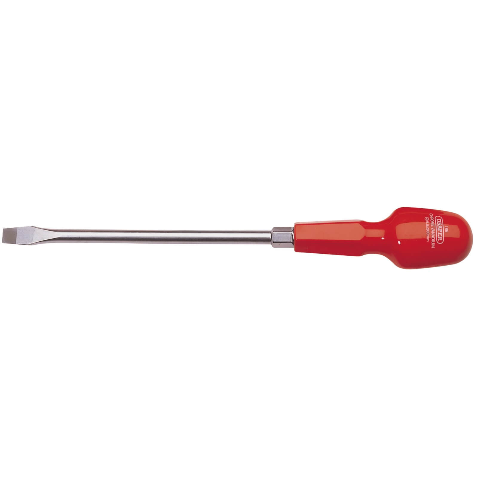 Photo of Draper Cabinet Pattern Flared Slotted Screwdriver 9.5mm 200mm