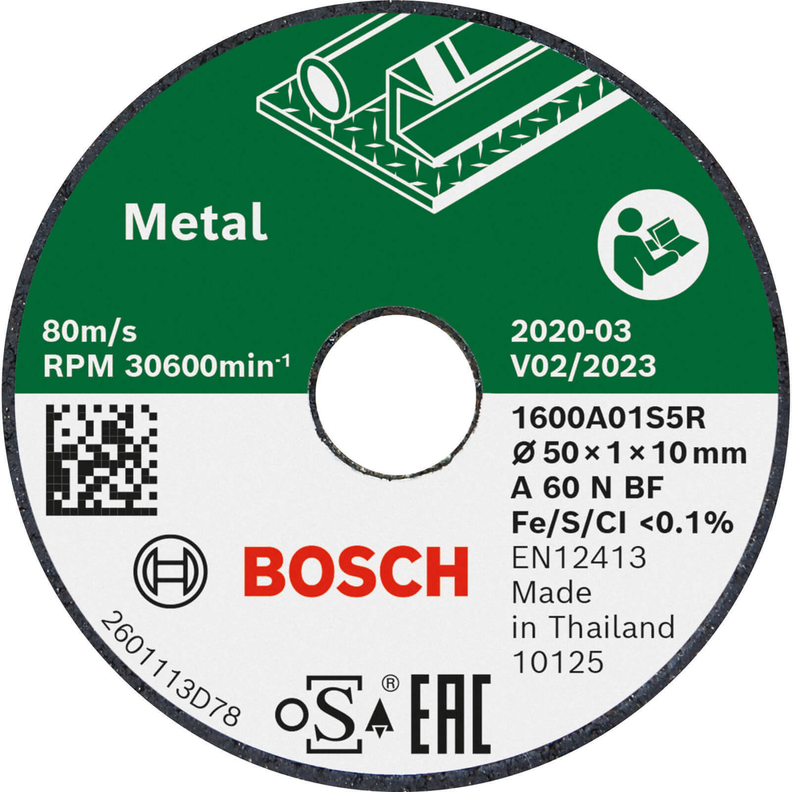 Photo of Bosch Bonded Cutting Disc For Easycut&grind 50mm 1mm Pack Of 3