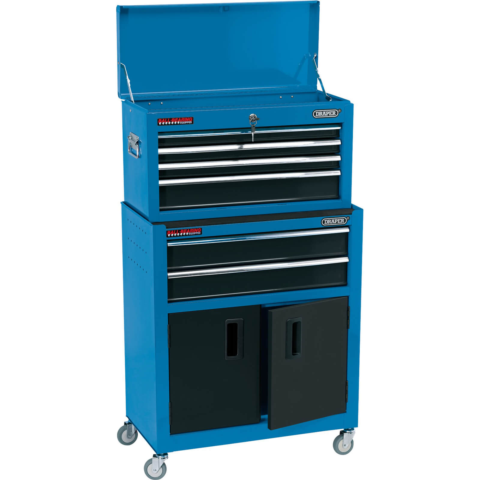 Photo of Draper 6 Drawer Roller Cabinet And Tool Chest Combination Blue