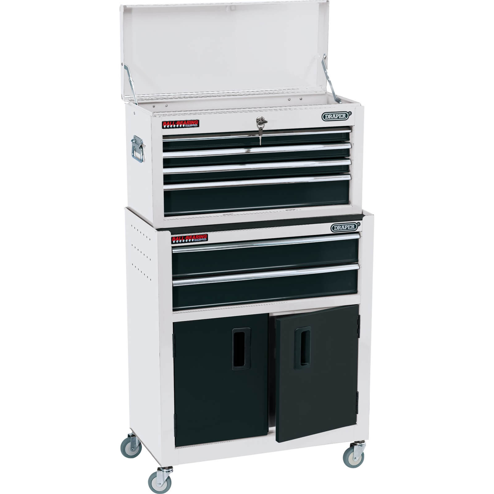 Photo of Draper 6 Drawer Roller Cabinet And Tool Chest Combination White