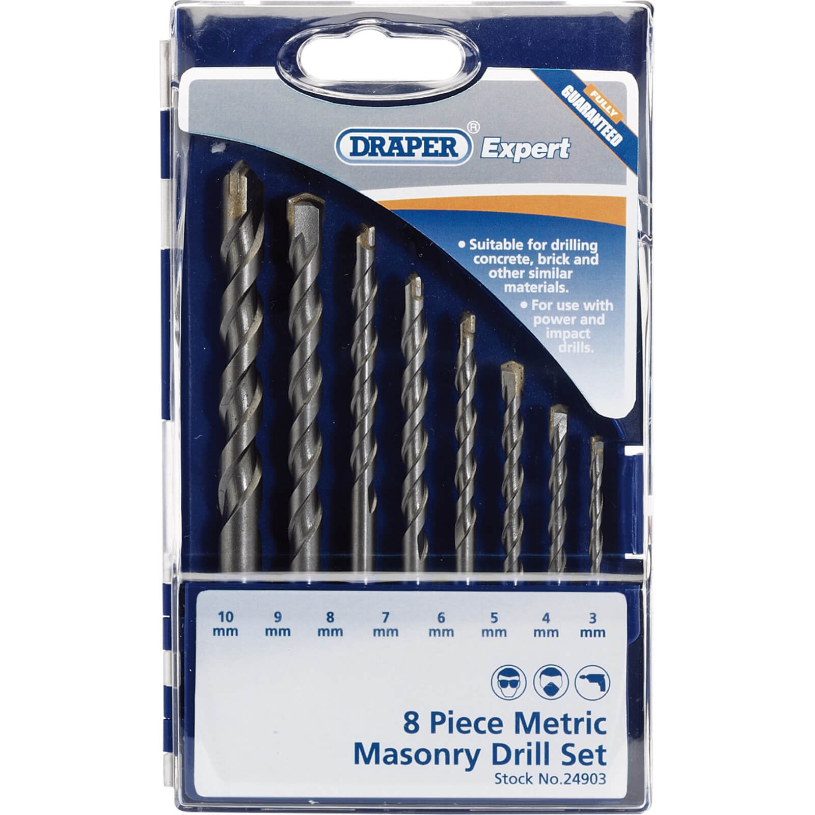 Photo of Draper Expert 8 Piece Masonry Drill Bit Set