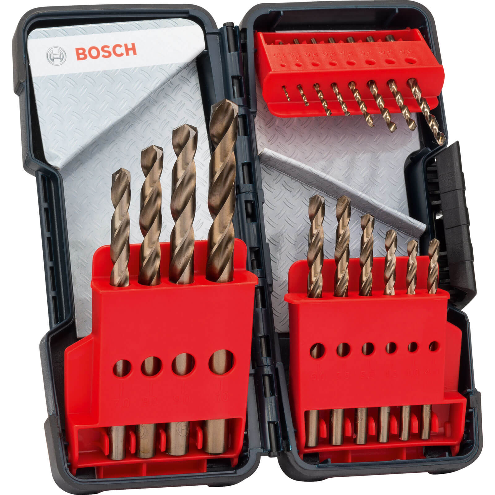 Photo of Bosch 18 Piece Hss-co Drill Bit Set