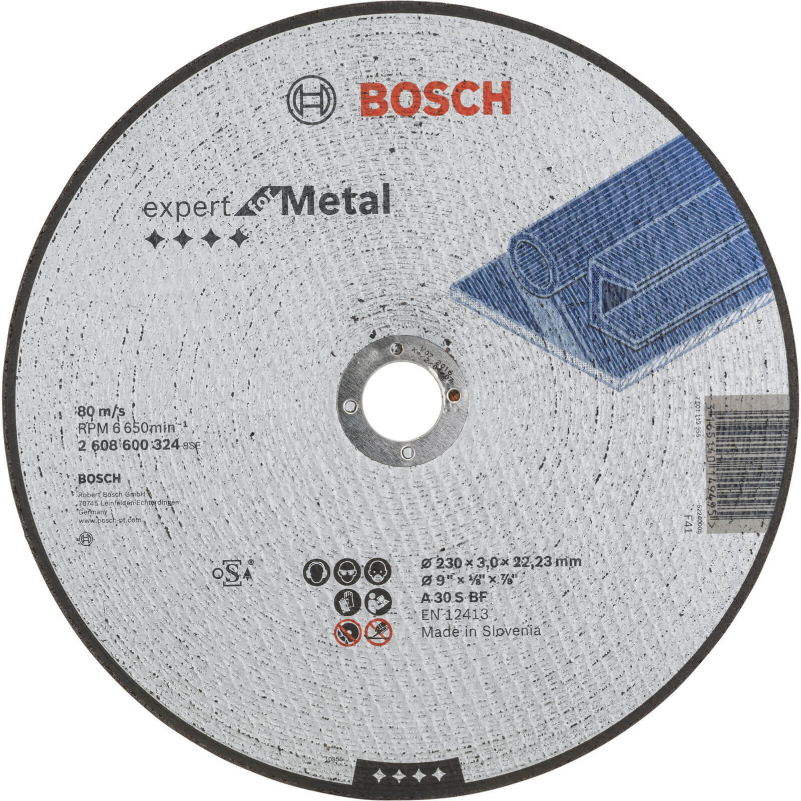 Photo of Bosch Expert A30s Bf Flat Metal Cutting Disc 230mm