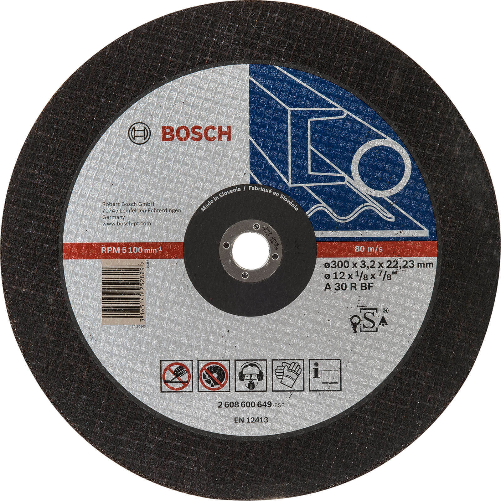 Photo of Bosch Expert A30s Bf Flat Metal Cutting Disc 300mm