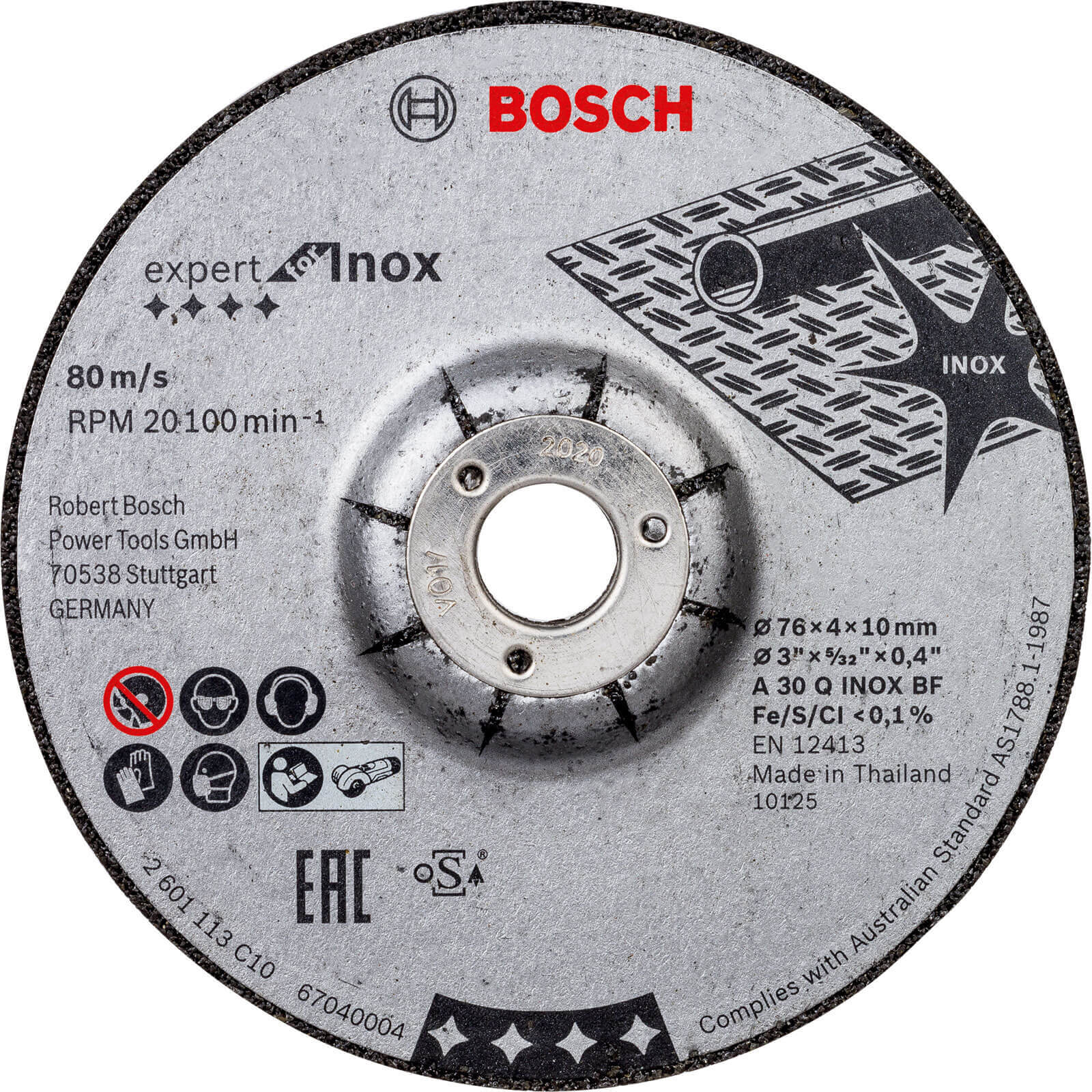 Photo of Bosch Expert 76mm Inox Cutting Disc For Gws 12v-76 Pack Of 2 76mm 4mm 10mm