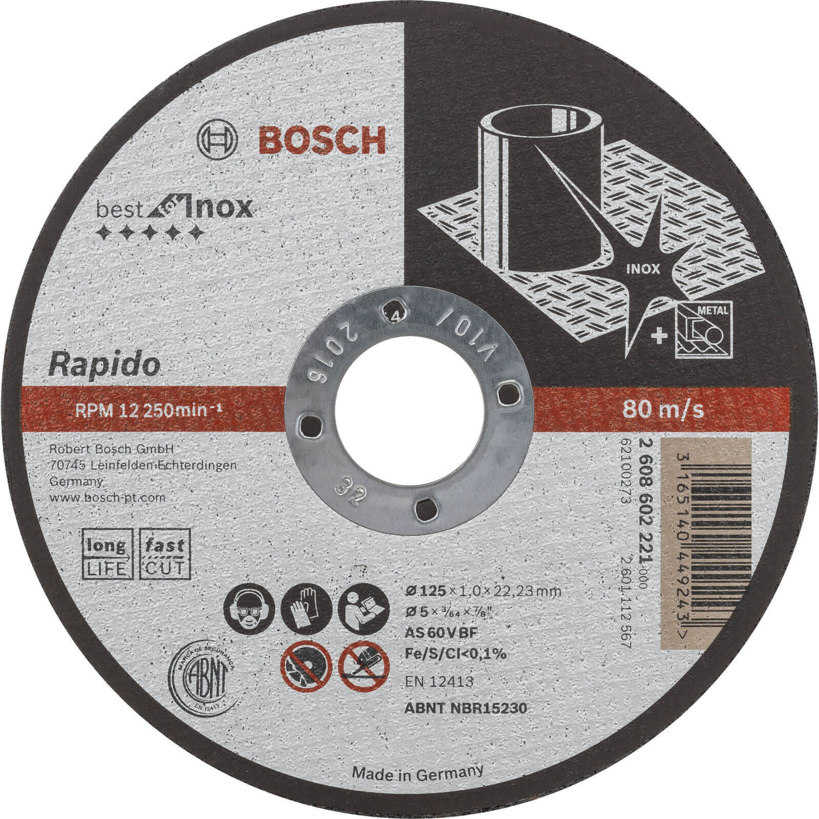 Photo of Bosch Rapido Best Inox Cutting Disc 125mm 1mm 22mm