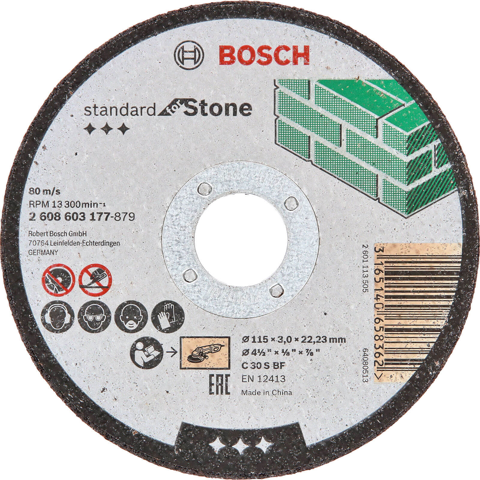 Photo of Bosch Standard Stone Cutting Disc 115mm 3mm 22mm
