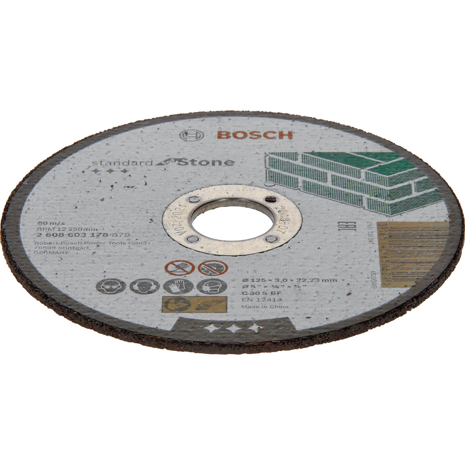 Photo of Bosch Standard Stone Cutting Disc 125mm 3mm 22mm