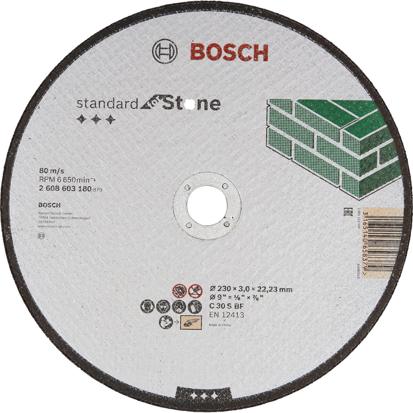 Photo of Bosch Standard Stone Cutting Disc 230mm 3mm 22mm