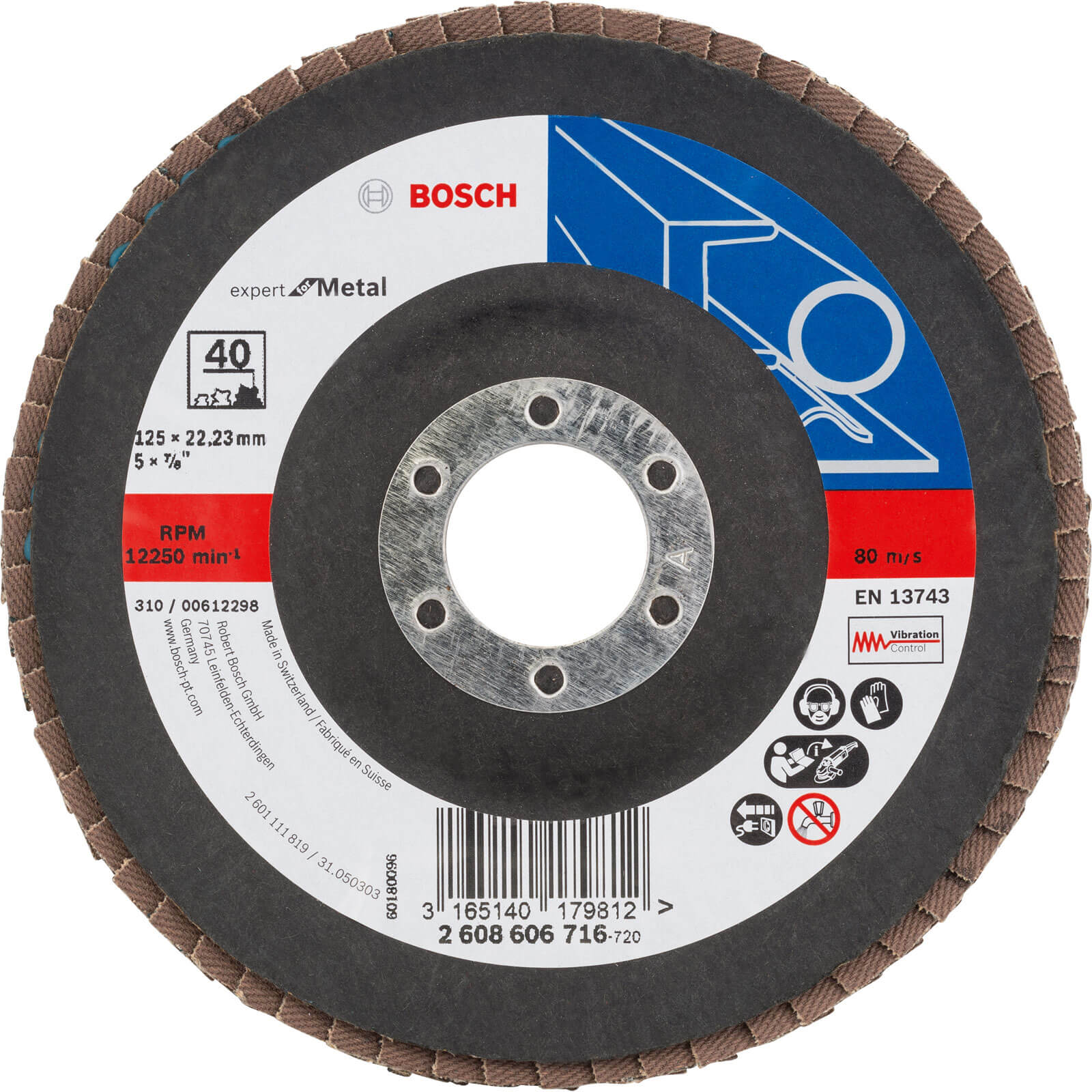 Photo of Bosch Expert X551 For Metal Angled Flap Disc 125mm 40g Pack Of 1