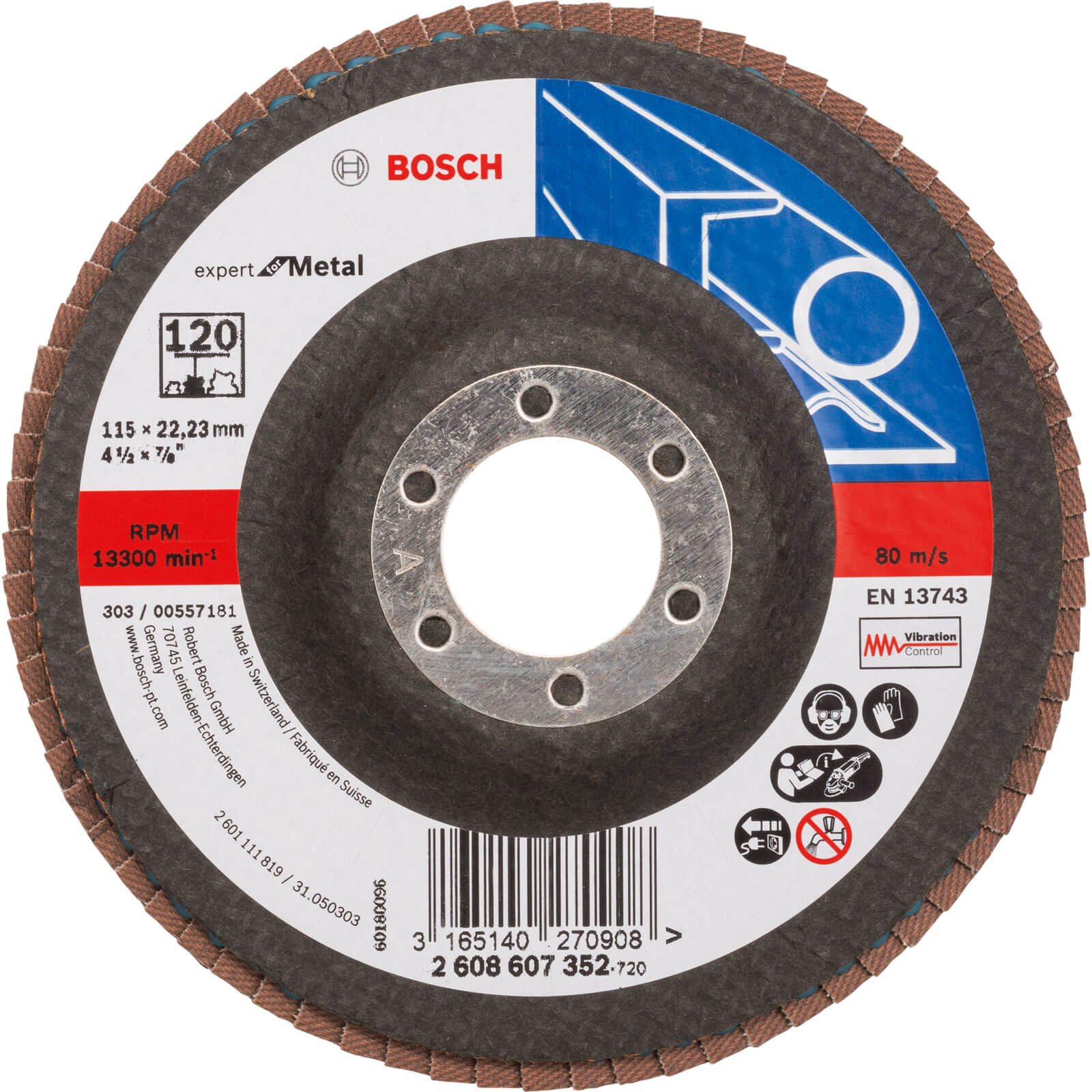 Photo of Bosch Expert X551 For Metal Flap Disc 115mm 120g Pack Of 1