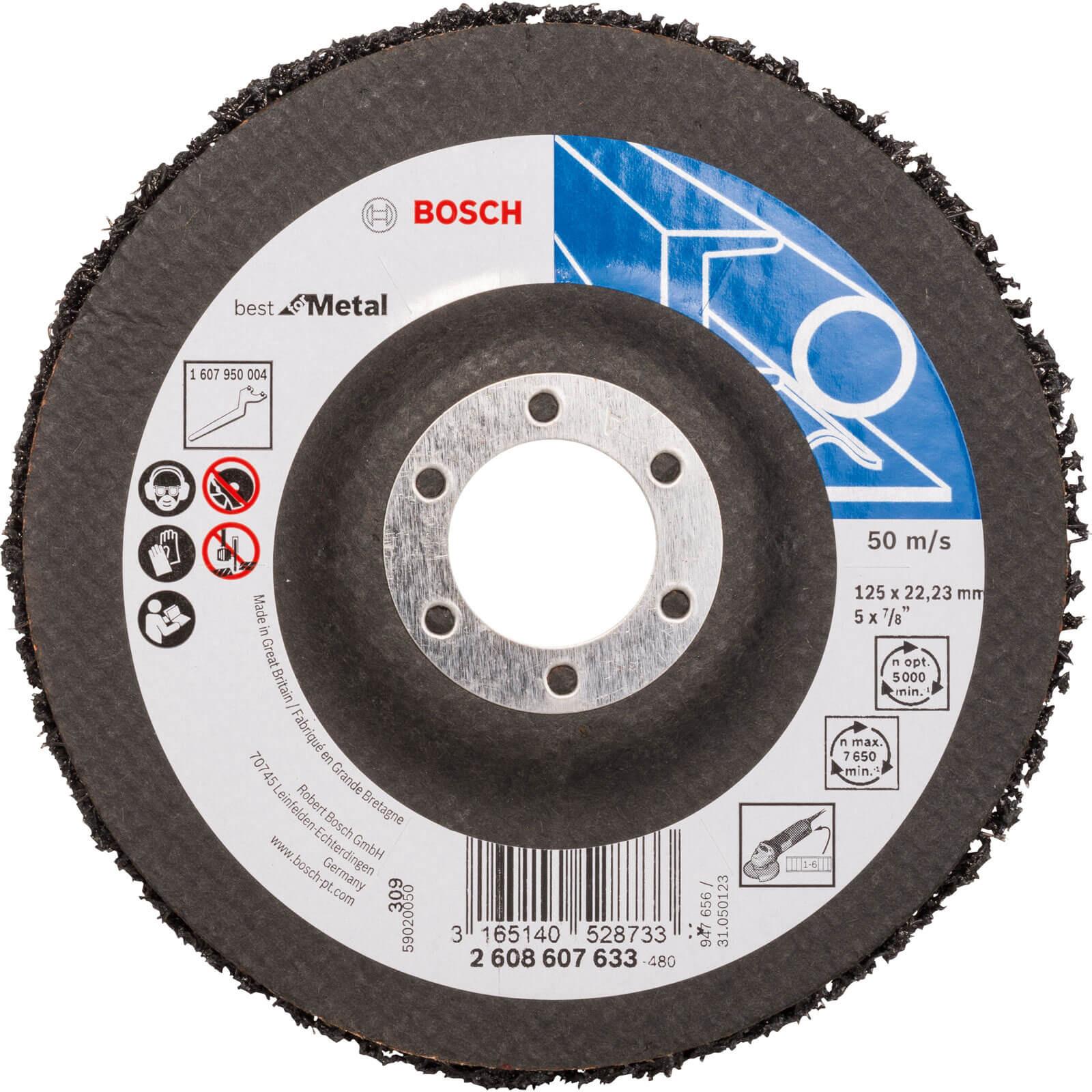 Photo of Bosch N377 Surface Cleaning Fleece Strip Disc 125mm Pack Of 1