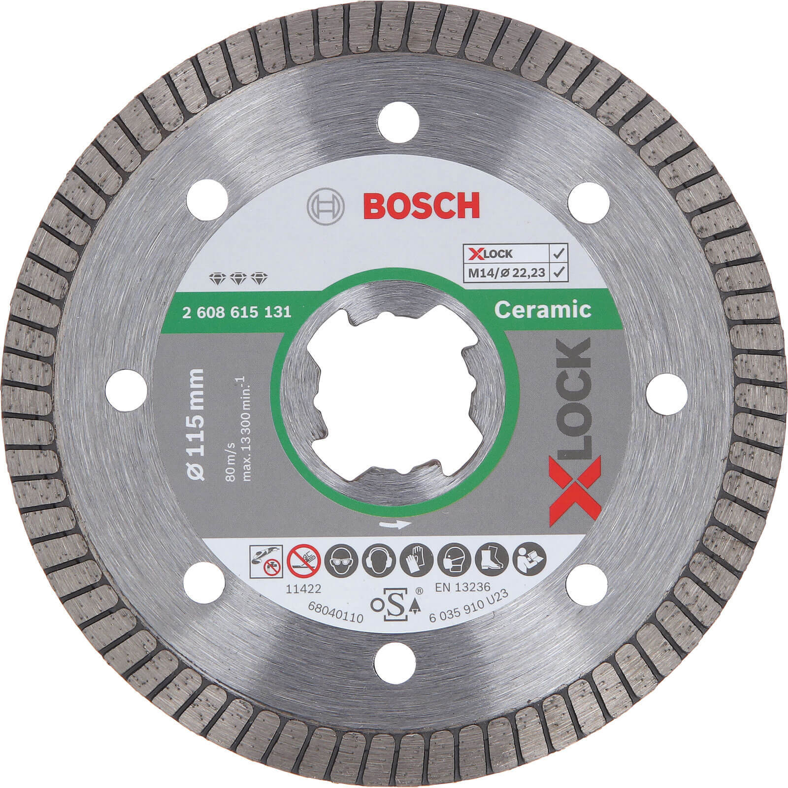 Photo of Bosch X Lock Best Extraclean Turbo Diamond Disc For Ceramics 115mm 1.4mm 22mm