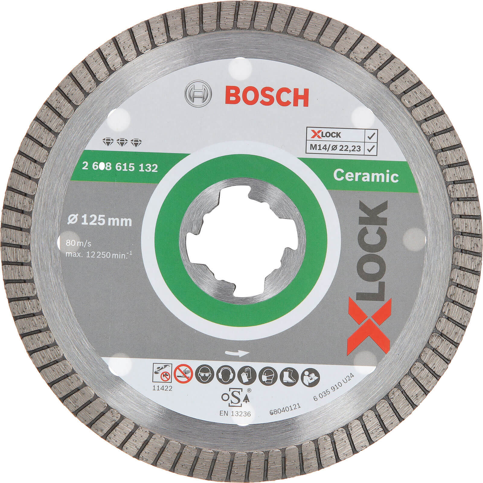 Photo of Bosch X Lock Best Extraclean Turbo Diamond Disc For Ceramics 125mm 1.4mm 22mm