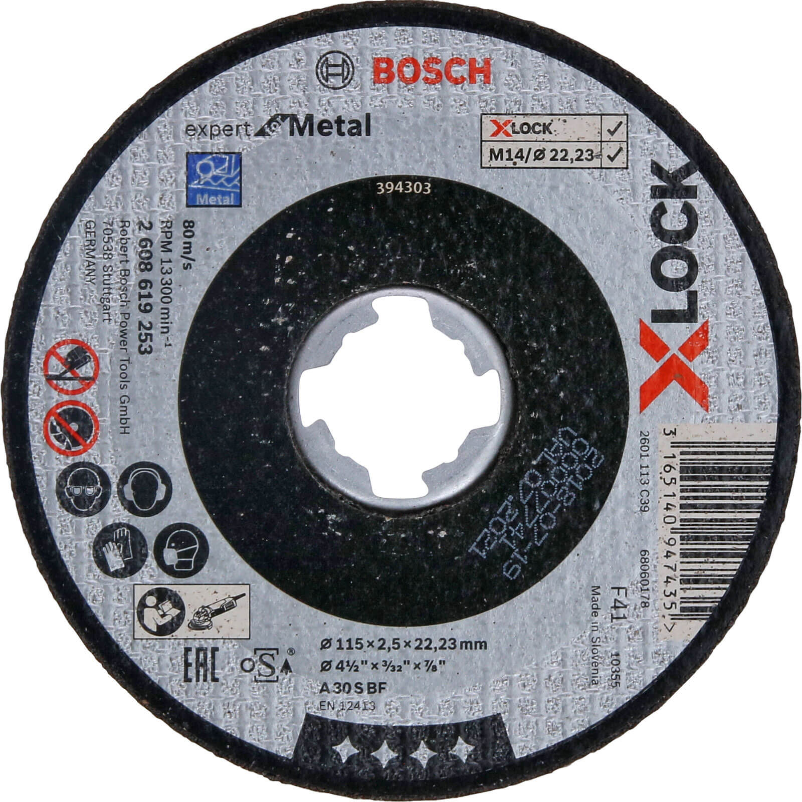 Photo of Bosch Expert X Lock Metal Cutting Disc 115mm 2.5mm 22mm