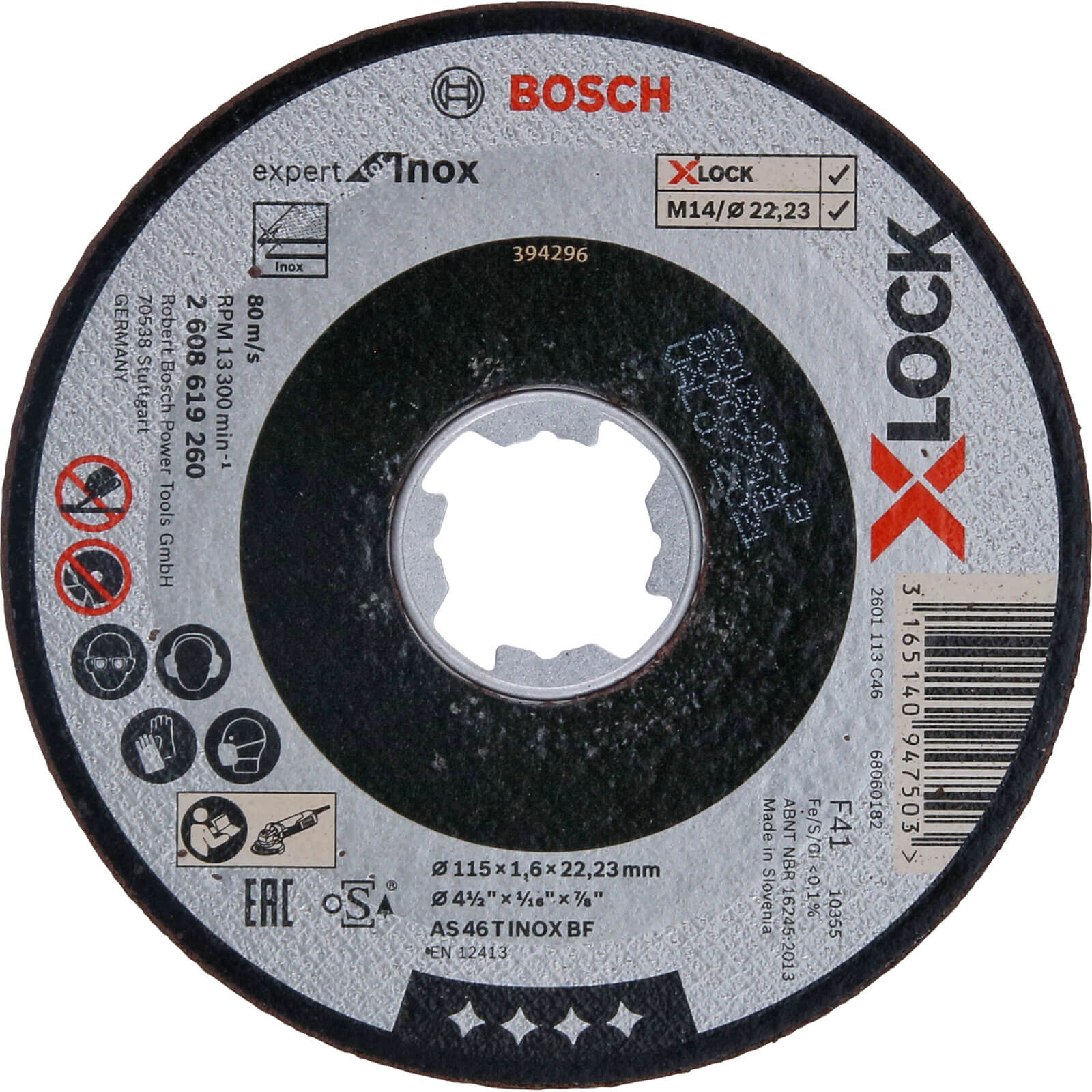 Photo of Bosch Expert X Lock Inox Cutting Disc 115mm 1.6mm 22mm