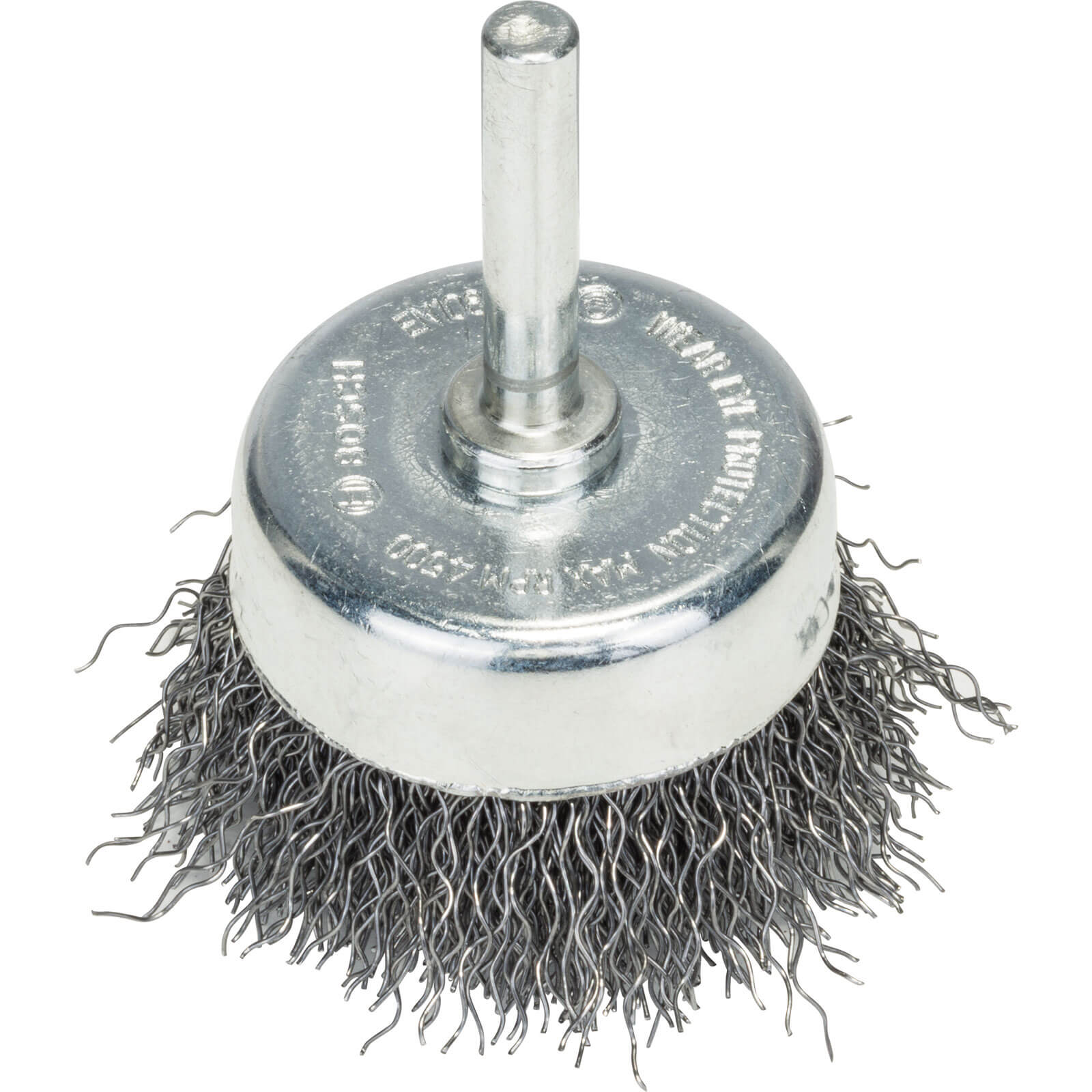 Photo of Bosch 0.3mm Crimped Steel Wire Brush 50mm 6mm Shank