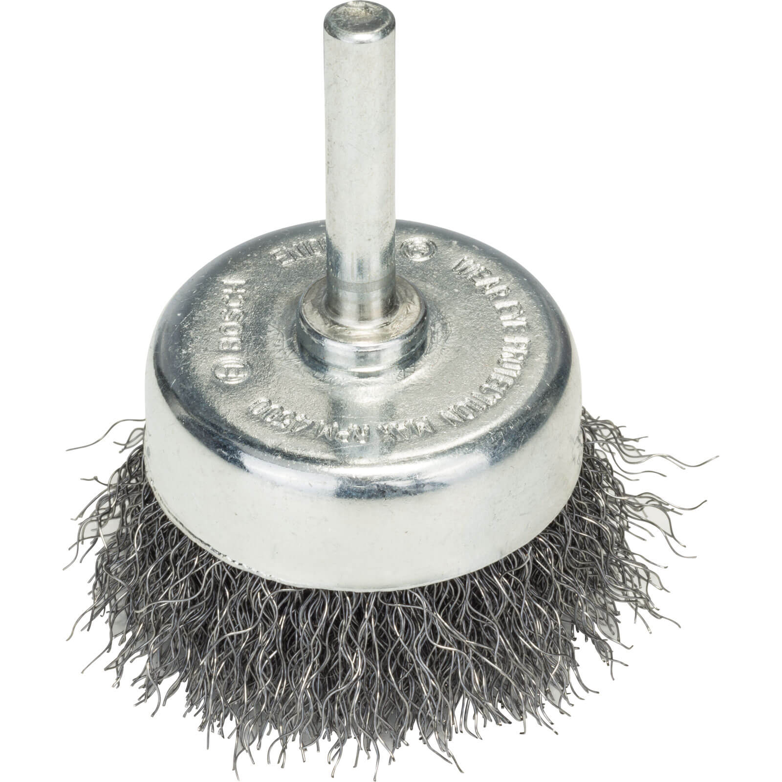 Photo of Bosch 0.2mm Crimped Steel Wire Brush 50mm 6mm Shank
