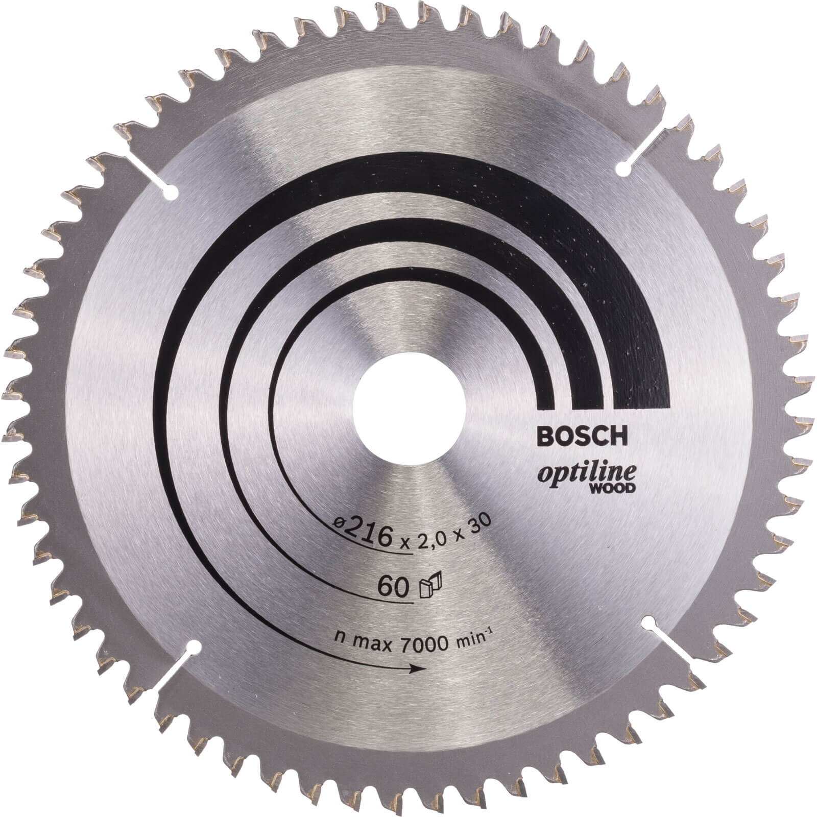 Photo of Bosch Optiline Wood Cutting Mitre Saw Blade 216mm 60t 30mm