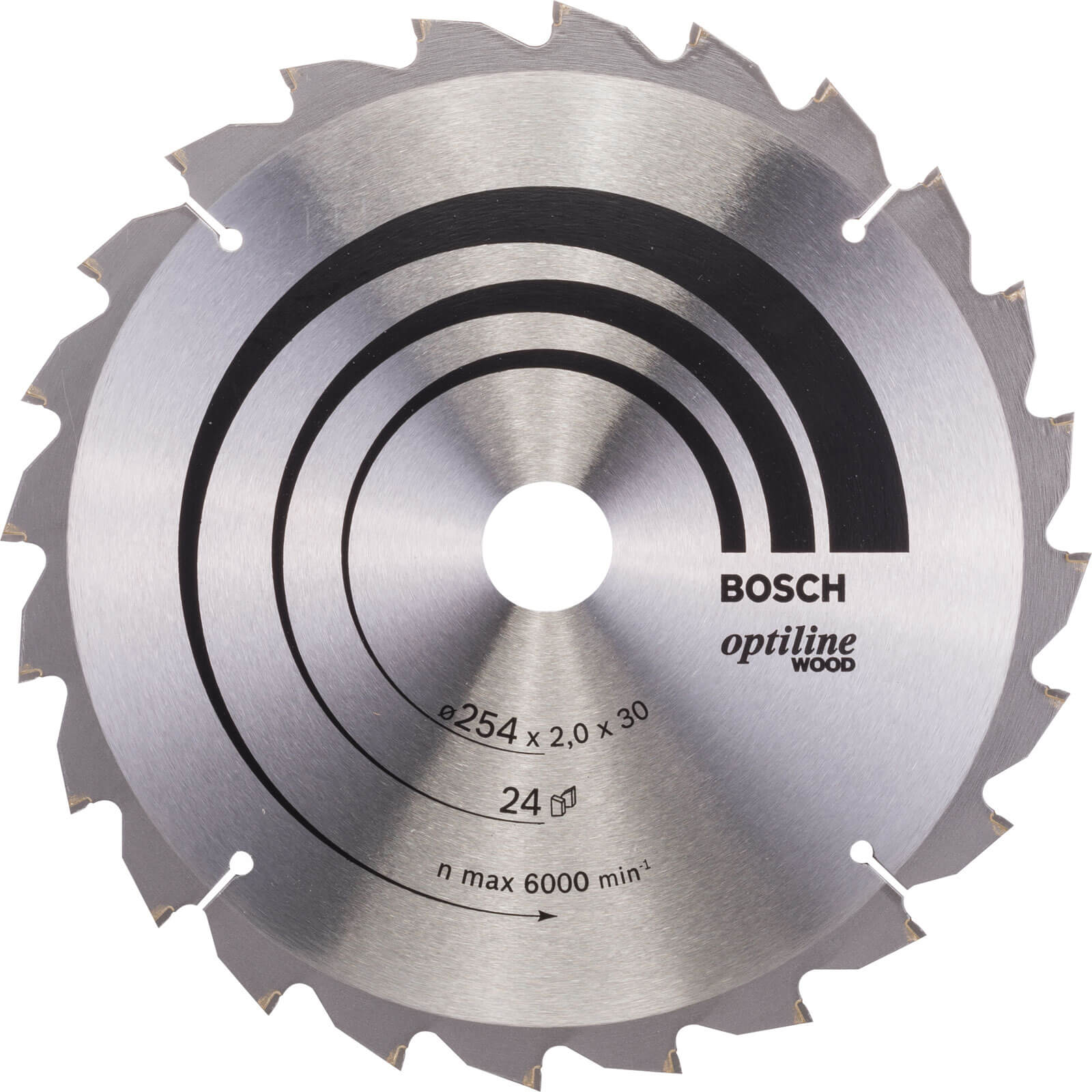 Photo of Bosch Optiline Wood Cutting Mitre Saw Blade 254mm 24t 30mm
