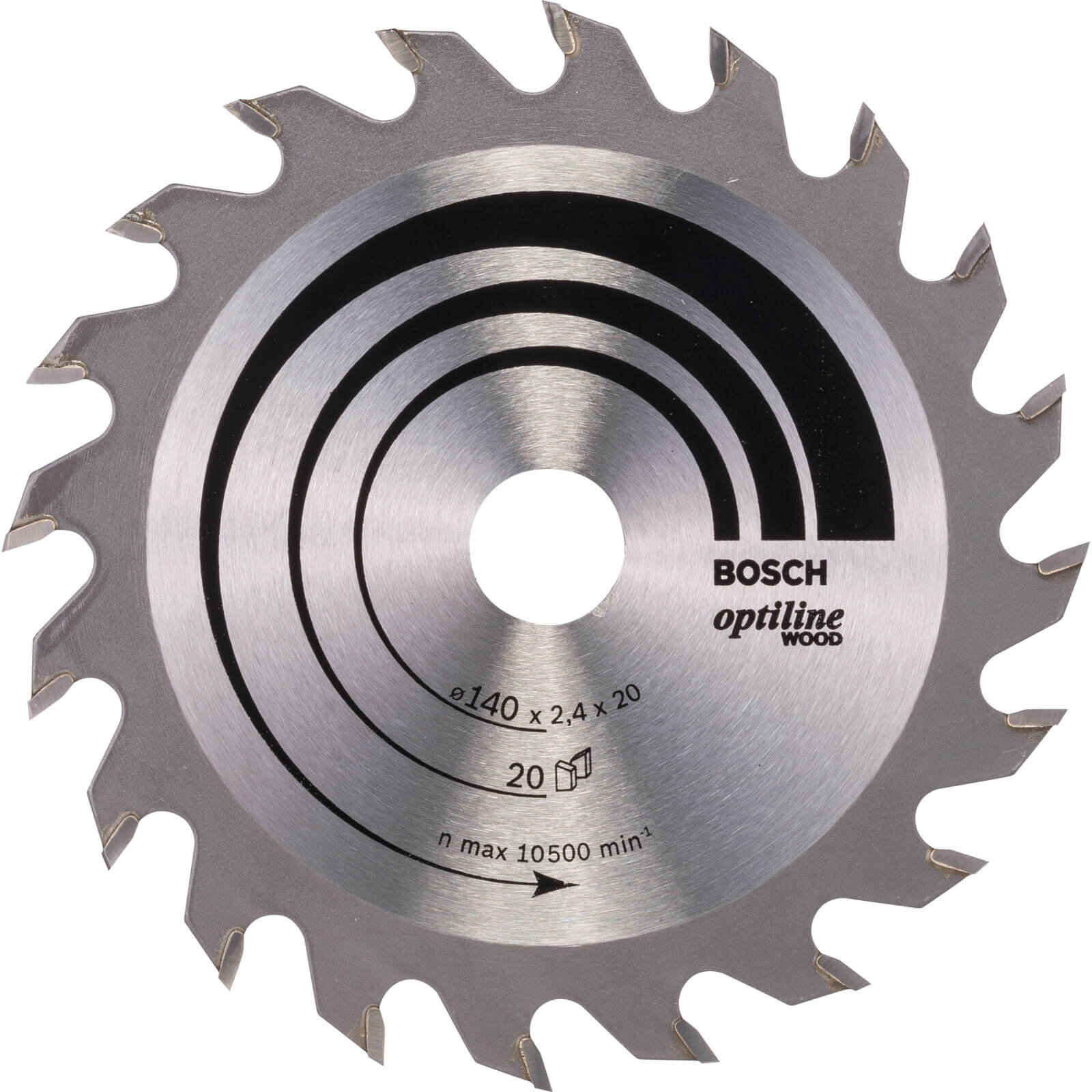 Photo of Bosch Optiline Wood Cutting Saw Blade 140mm 20t 20mm