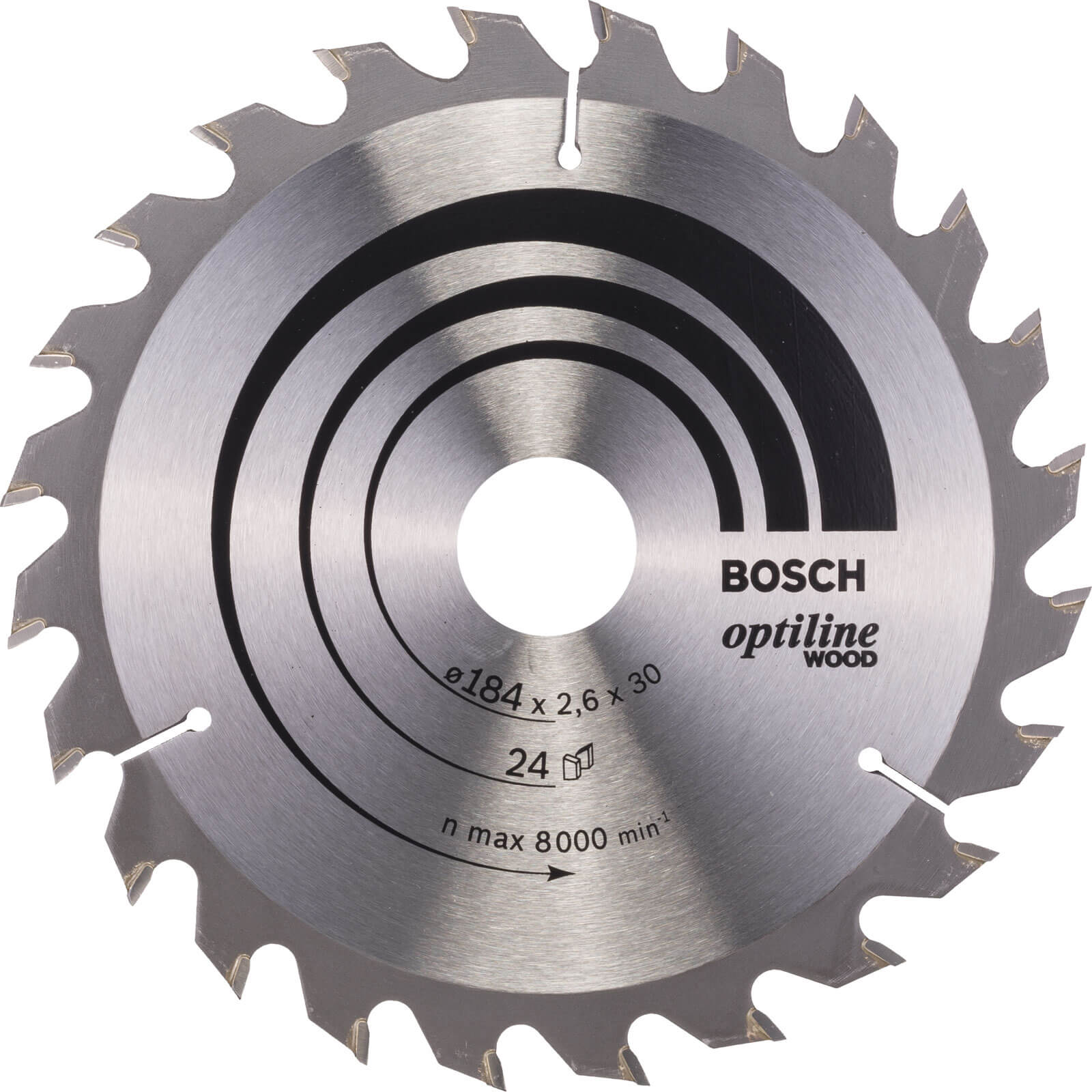 Photo of Bosch Optiline Wood Cutting Saw Blade 184mm 24t 30mm