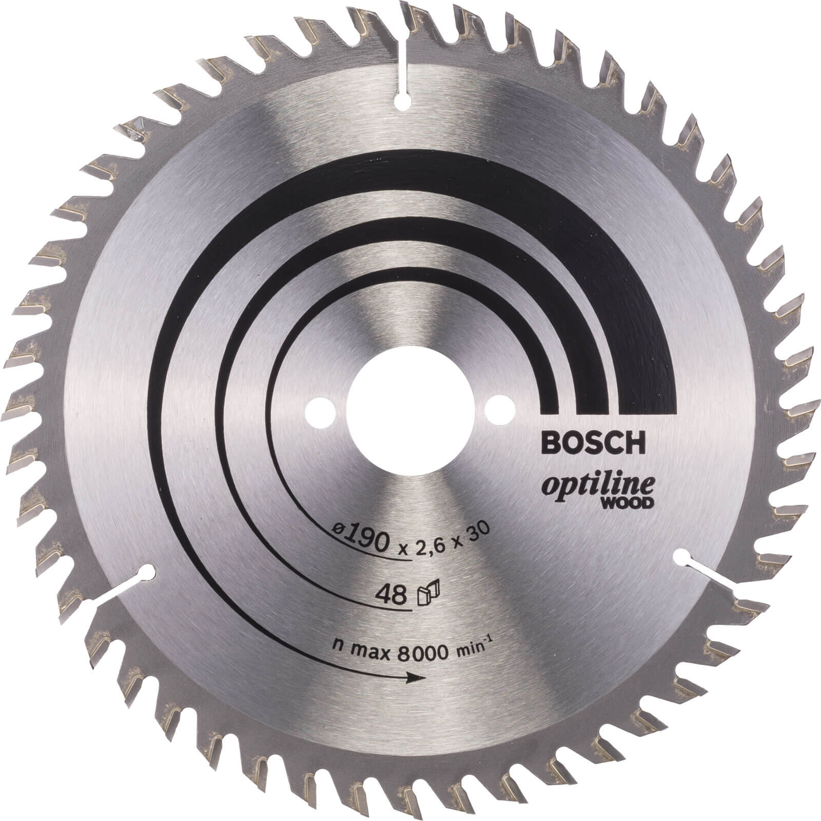 Photo of Bosch Optiline Wood Cutting Saw Blade 190mm 48t 30mm