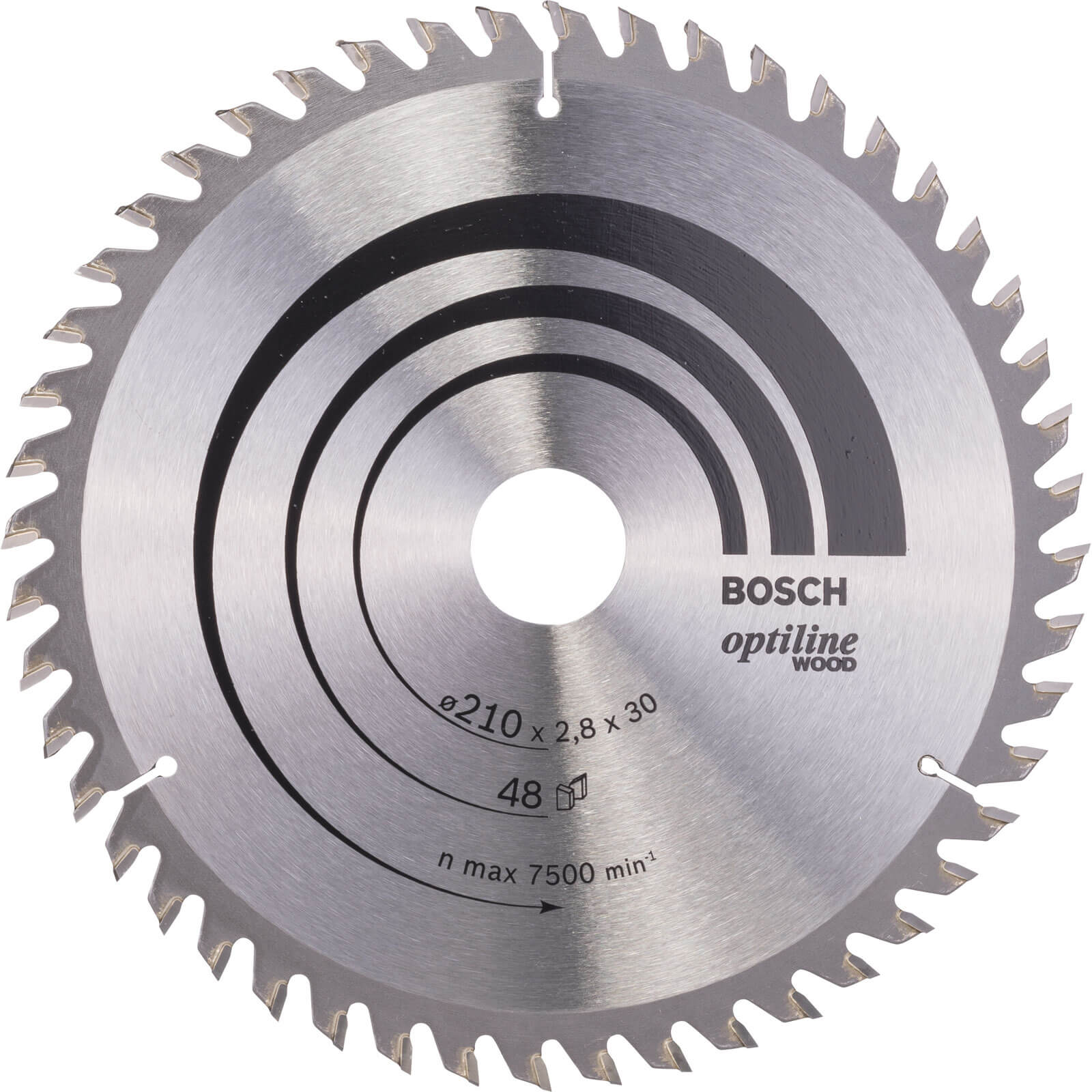 Photo of Bosch Optiline Wood Cutting Saw Blade 210mm 48t 30mm