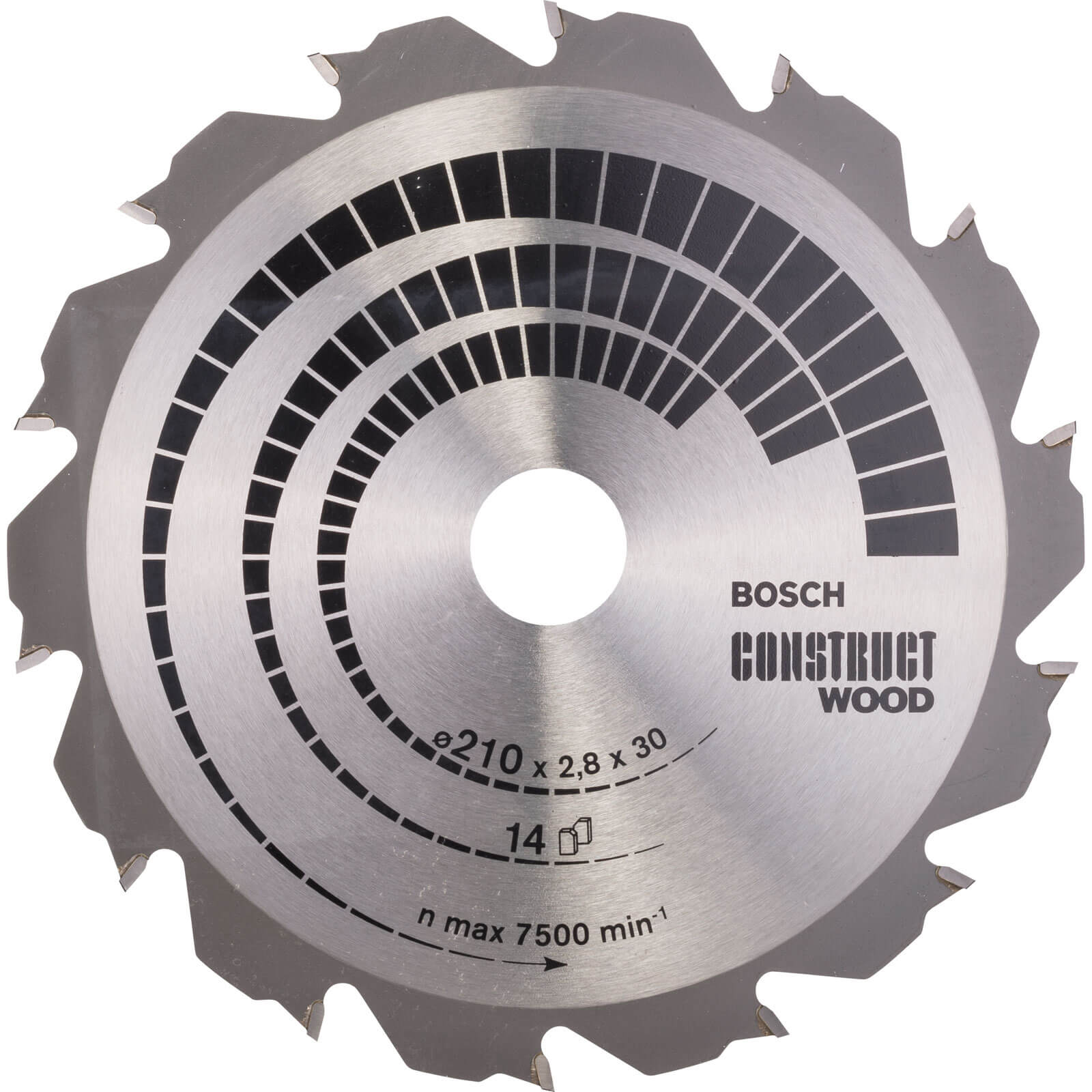 Photo of Bosch Construct Wood Cutting Saw Blade 210mm 14t 30mm
