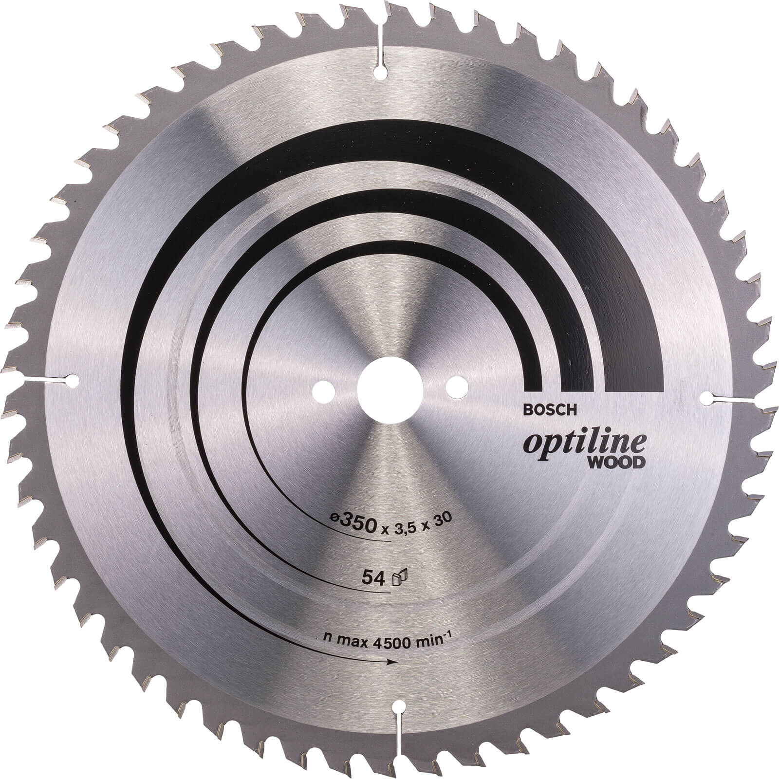 Photo of Bosch Optiline Wood Cutting Table Saw Blade 350mm 54t 30mm
