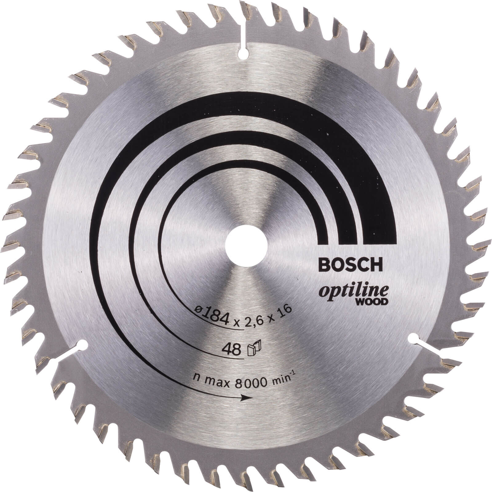 Photo of Bosch Optiline Wood Cutting Saw Blade 184mm 48t 16mm