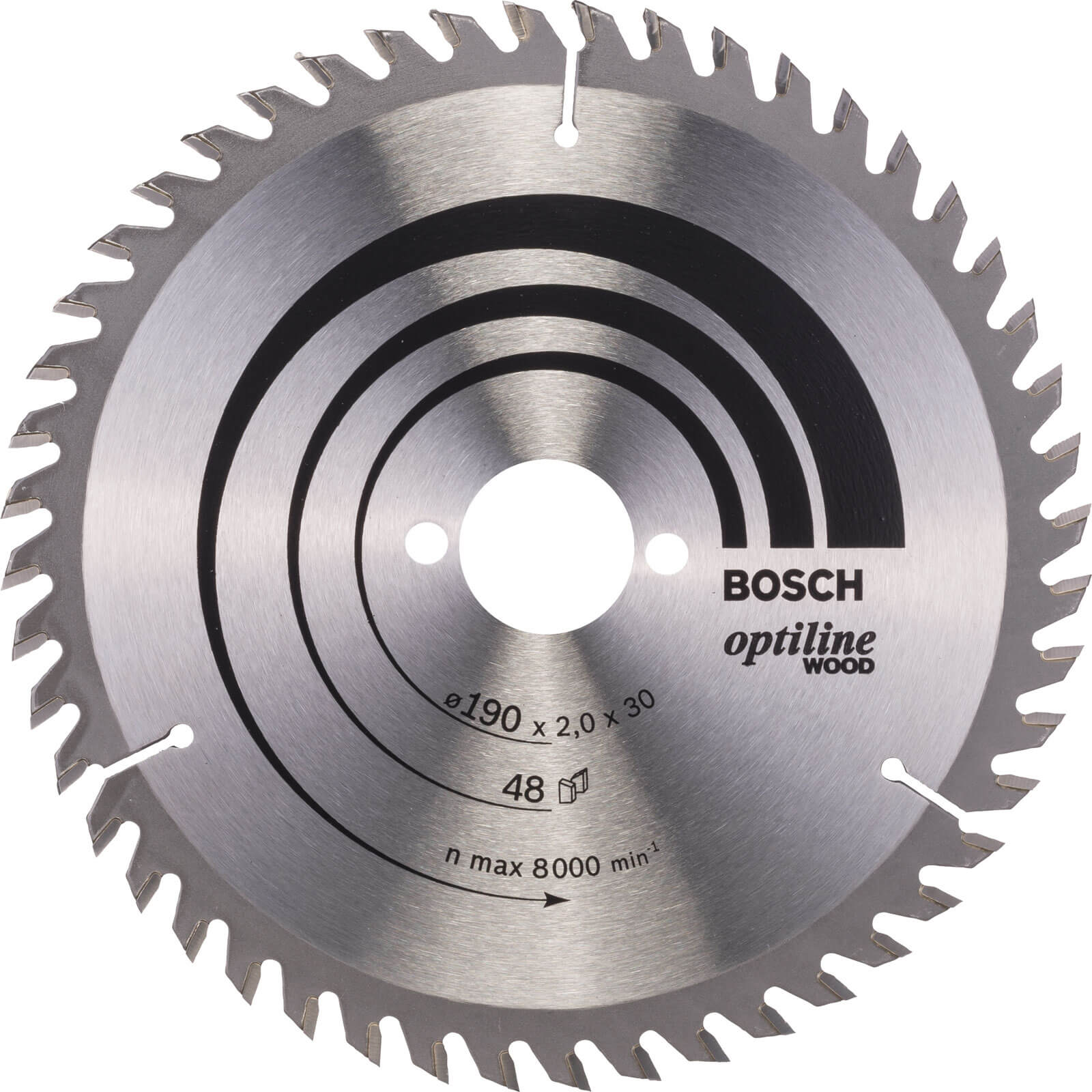 Photo of Bosch Optiline Wood Cutting Saw Blade 184mm 48t 30mm