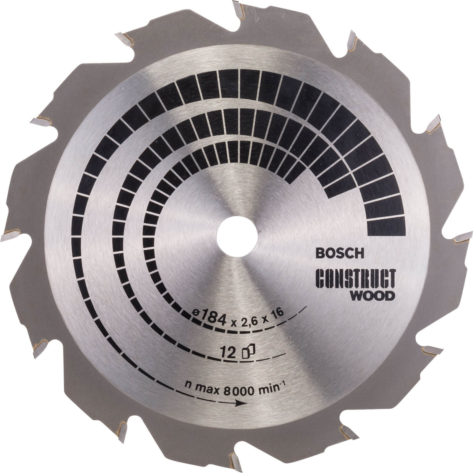 Photo of Bosch Construct Wood Cutting Saw Blade 184mm 12t 16mm
