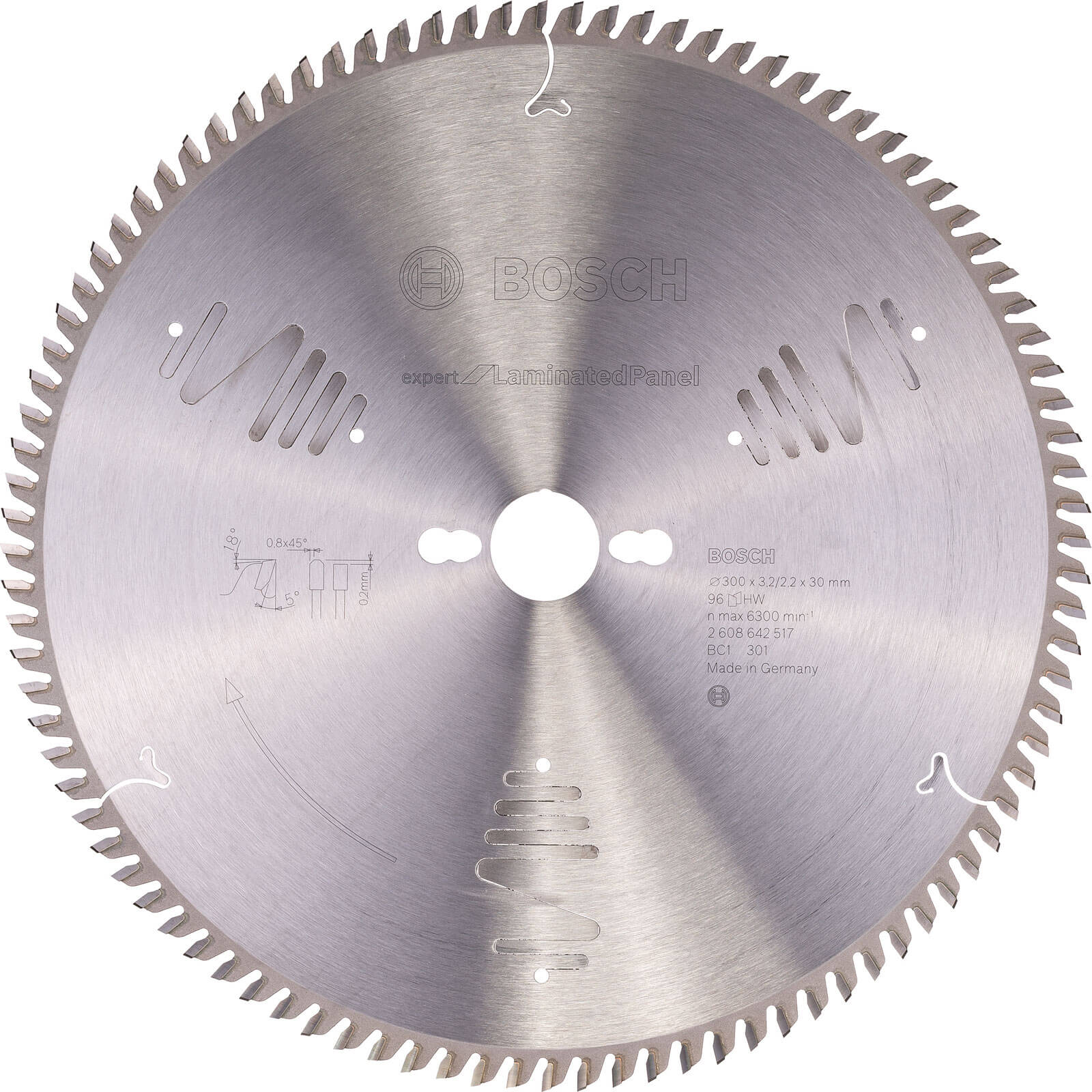 Photo of Bosch Expert Fine Cut Table Saw Blade For Laminated Panel 300mm 96t 30mm