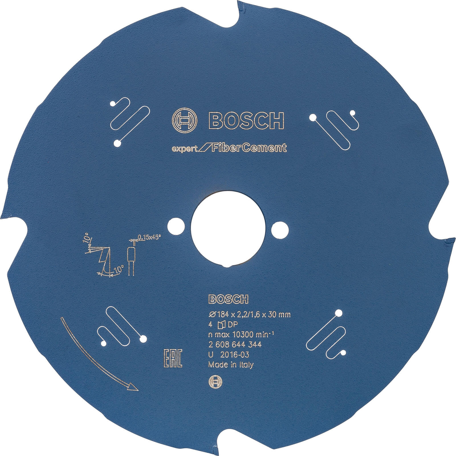 Photo of Bosch Fiber Cement Cutting Saw Blade 184mm 4t 30mm