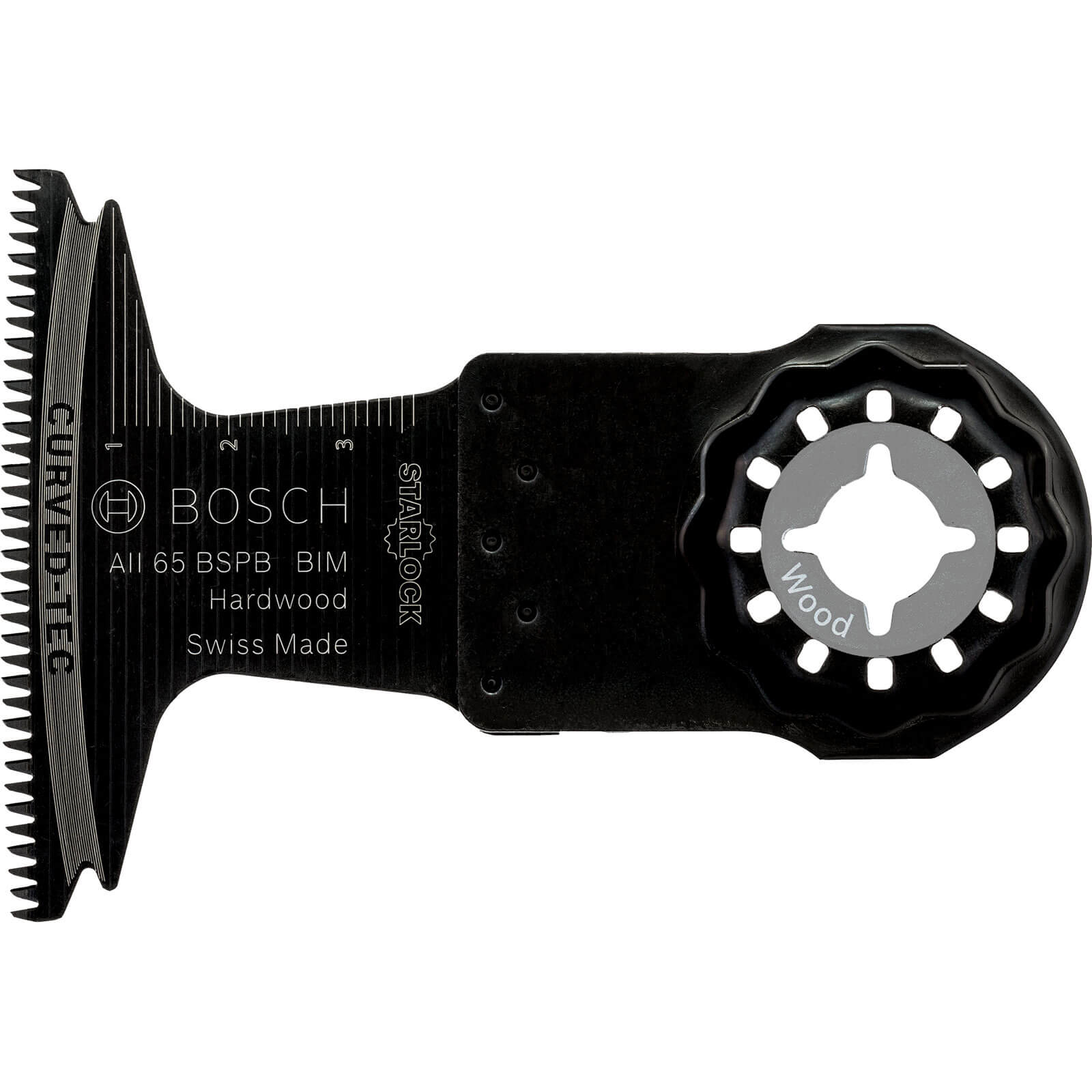 Photo of Bosch Aii 65 Bspb Hard Wood Starlock Oscillating Multi Tool Plunge Saw Blade 65mm Pack Of 1