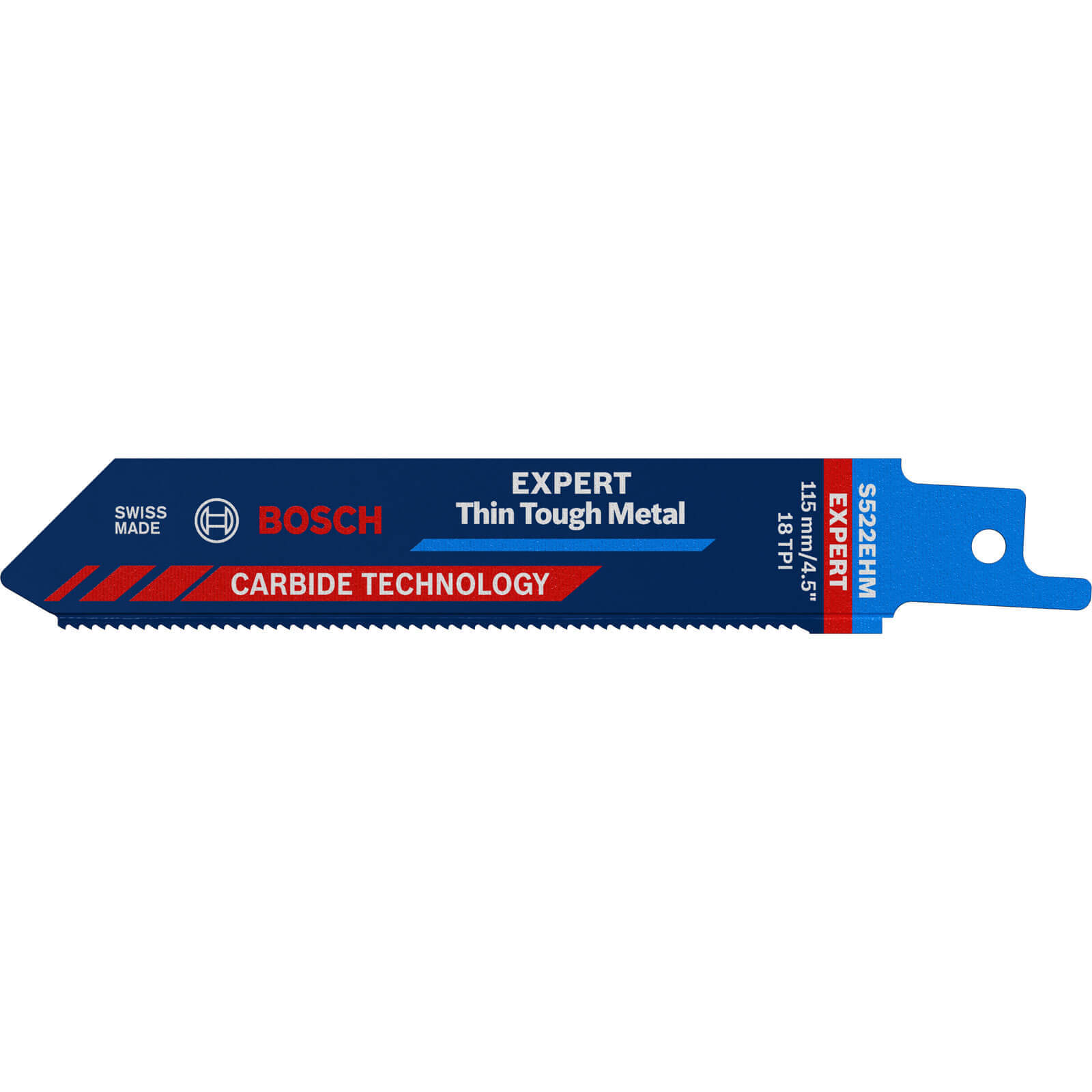 Photo of Bosch Expert S522ehm Thin Tough Metal Cutting Reciprocating Saw Blades 115mm Pack Of 1