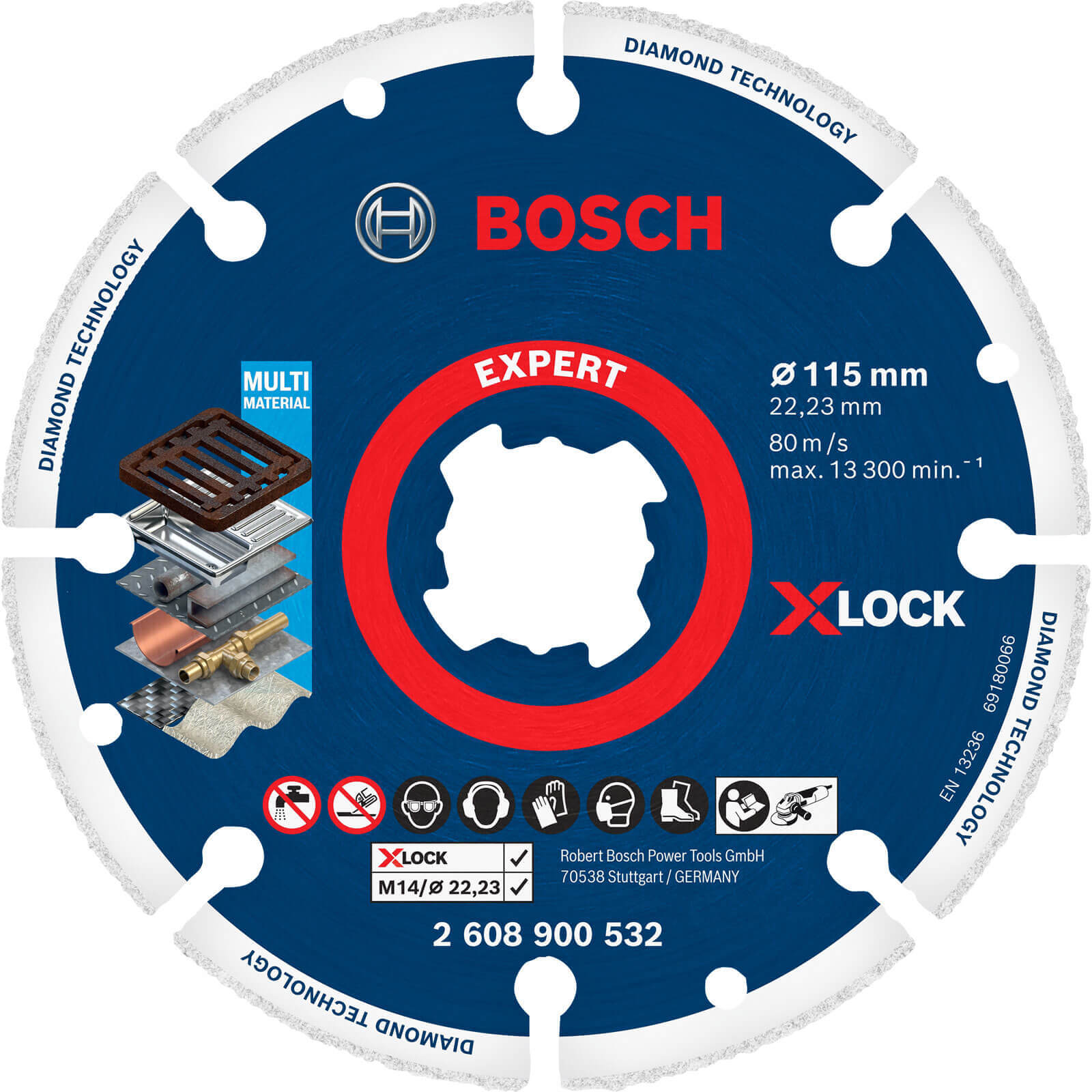 Photo of Bosch Expert X Lock Diamond Metal Cutting Disc 115mm 1mm 22mm