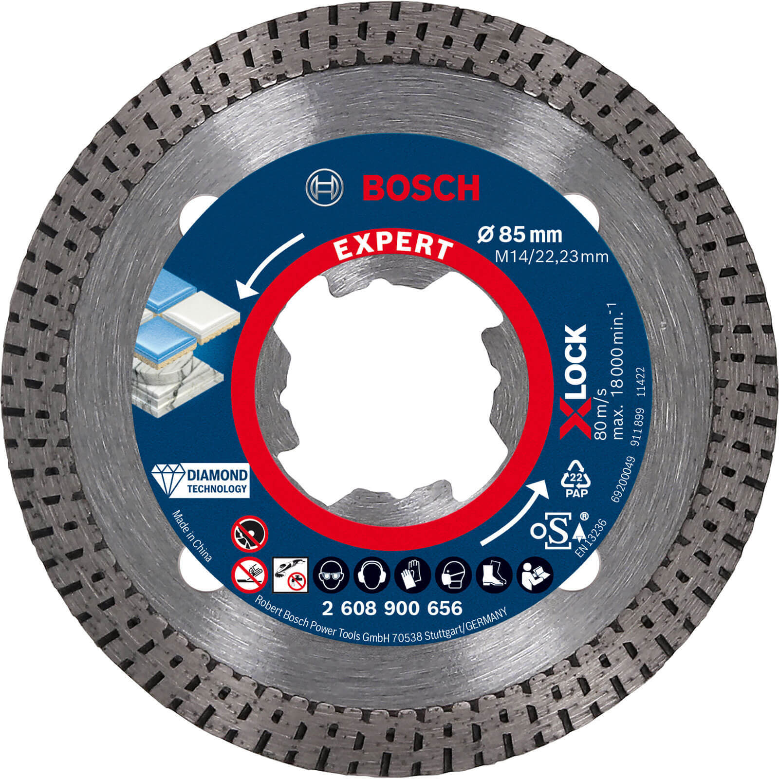 Photo of Bosch Expert X Lock Best Diamond Cutting Disc For Hard Ceramics 85mm 1.6mm 22mm