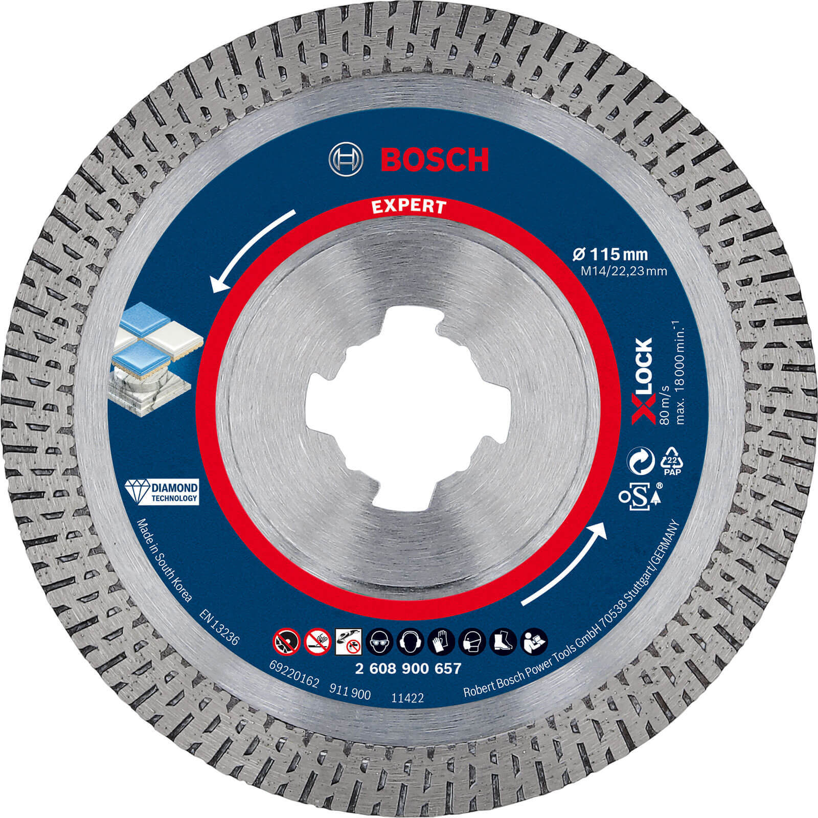 Photo of Bosch Expert X Lock Best Diamond Cutting Disc For Hard Ceramics 115mm 1.6mm 22mm