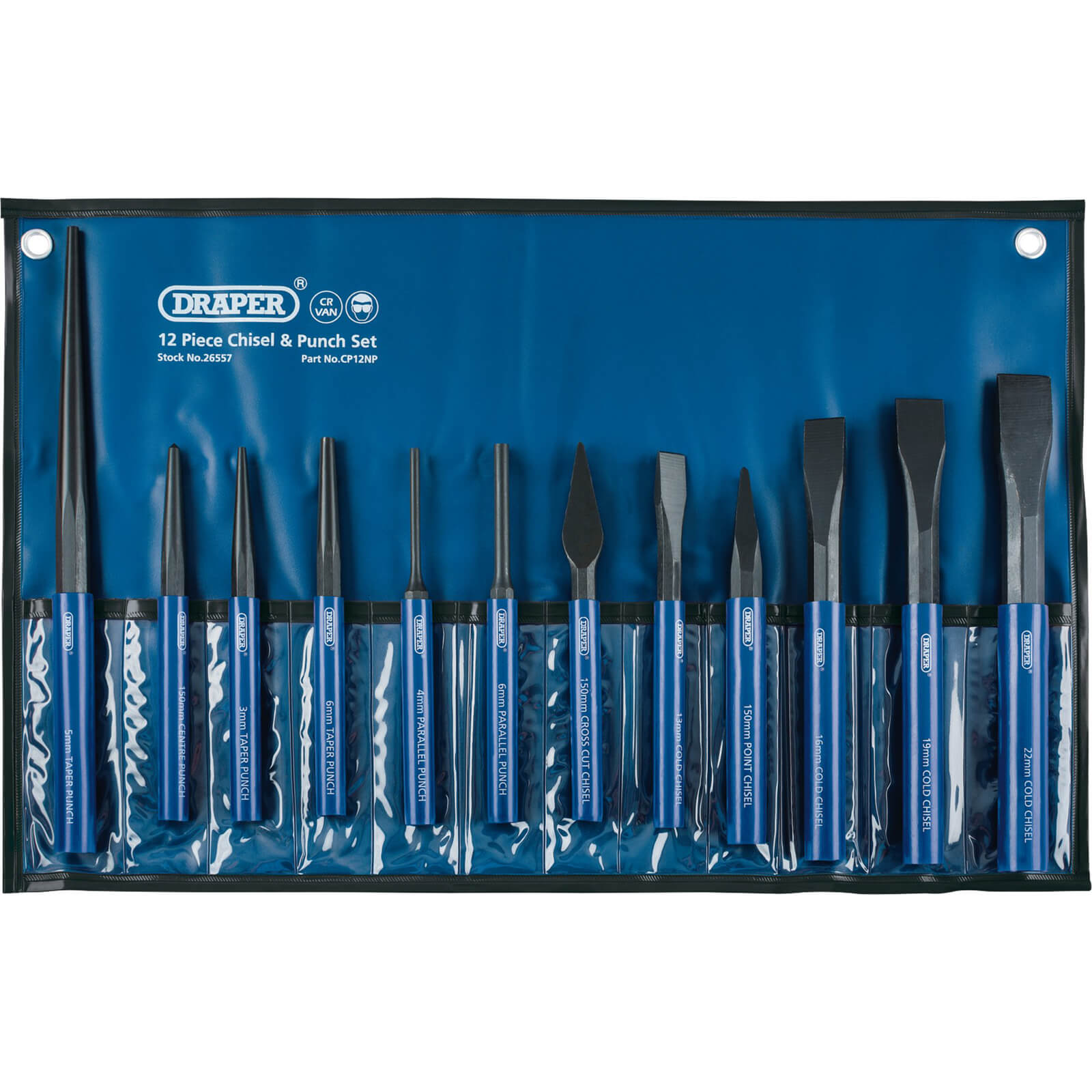 Photo of Draper 12 Piece Cold Chisel And Punch Set