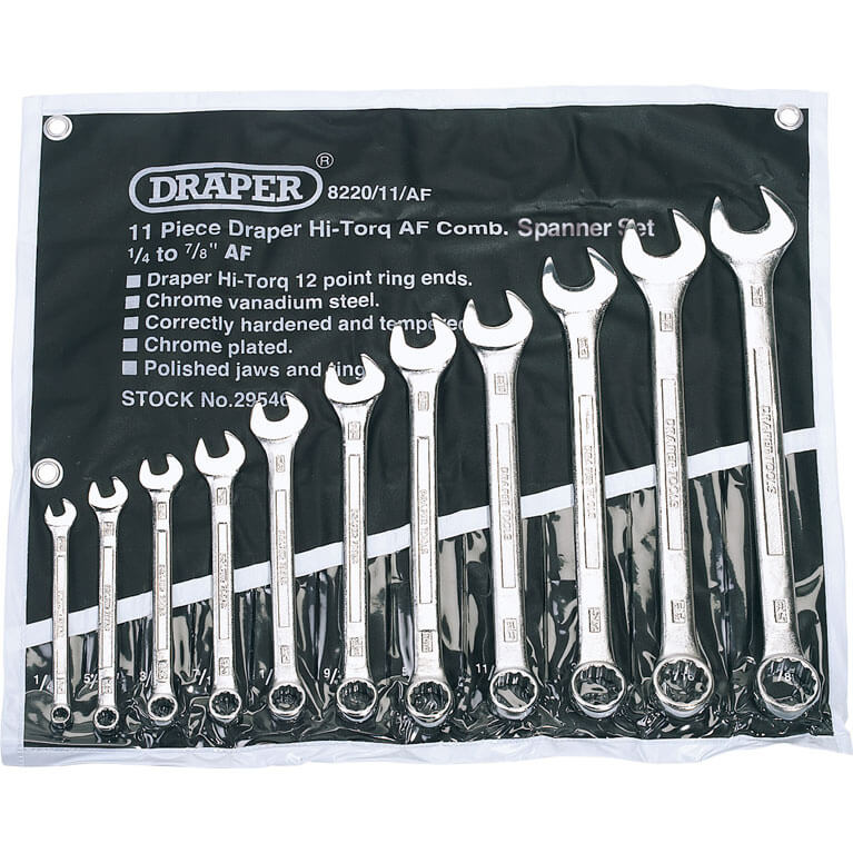 Photo of Draper 11 Piece Combination Spanner Set Imperial